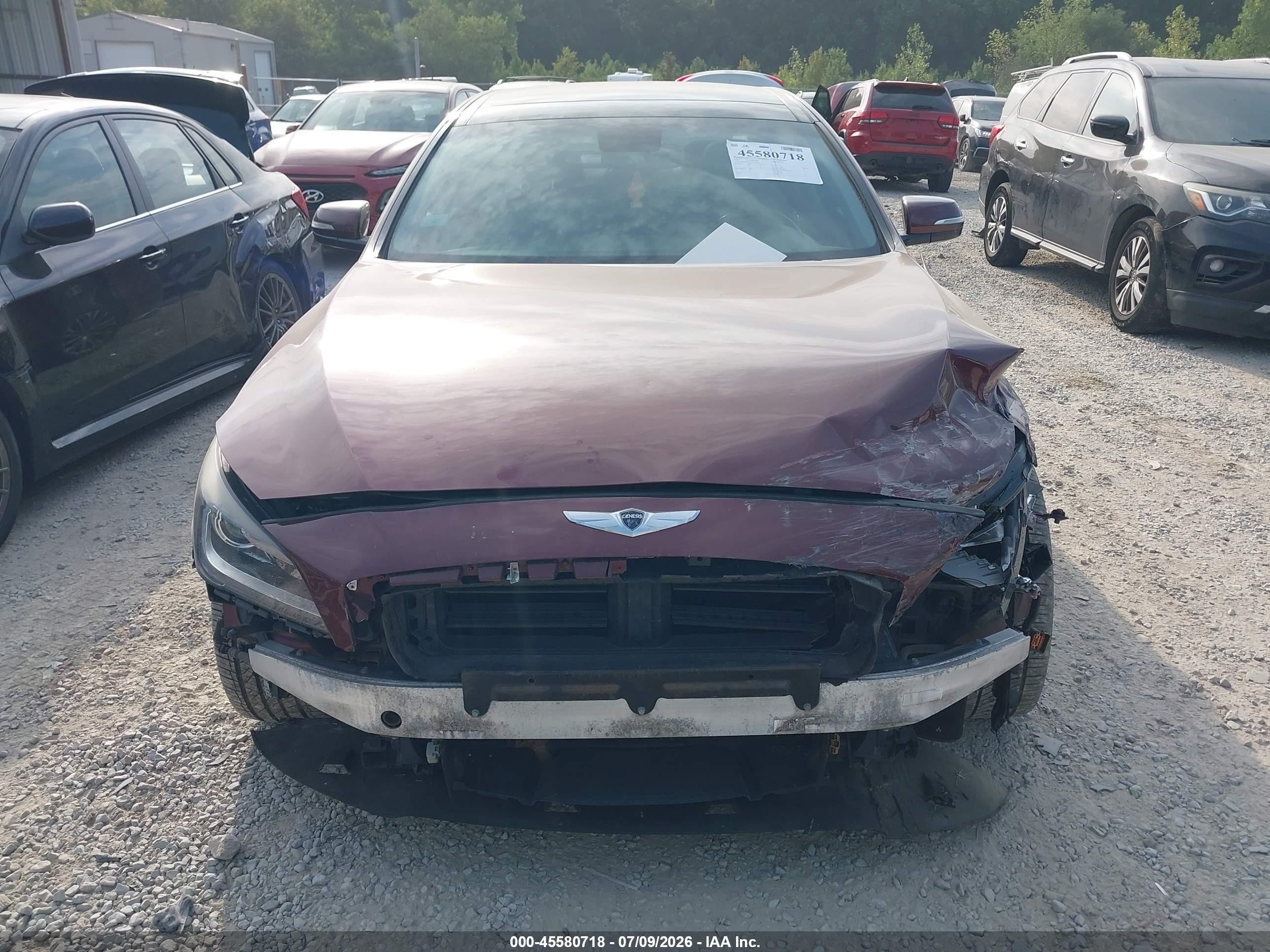 2015 Hyundai Genesis 3.8 Красный vin: KMHGN4JE3FU036103