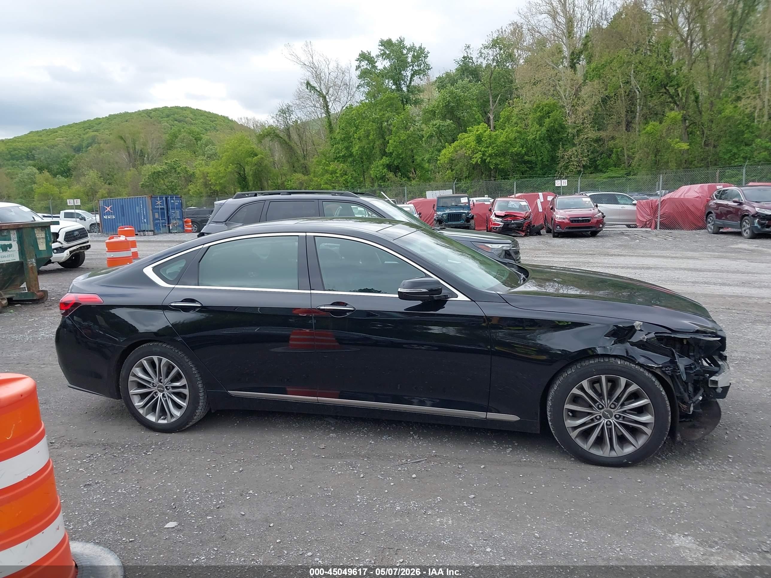 2015 Hyundai Genesis 3.8 Черный vin: KMHGN4JE3FU038031