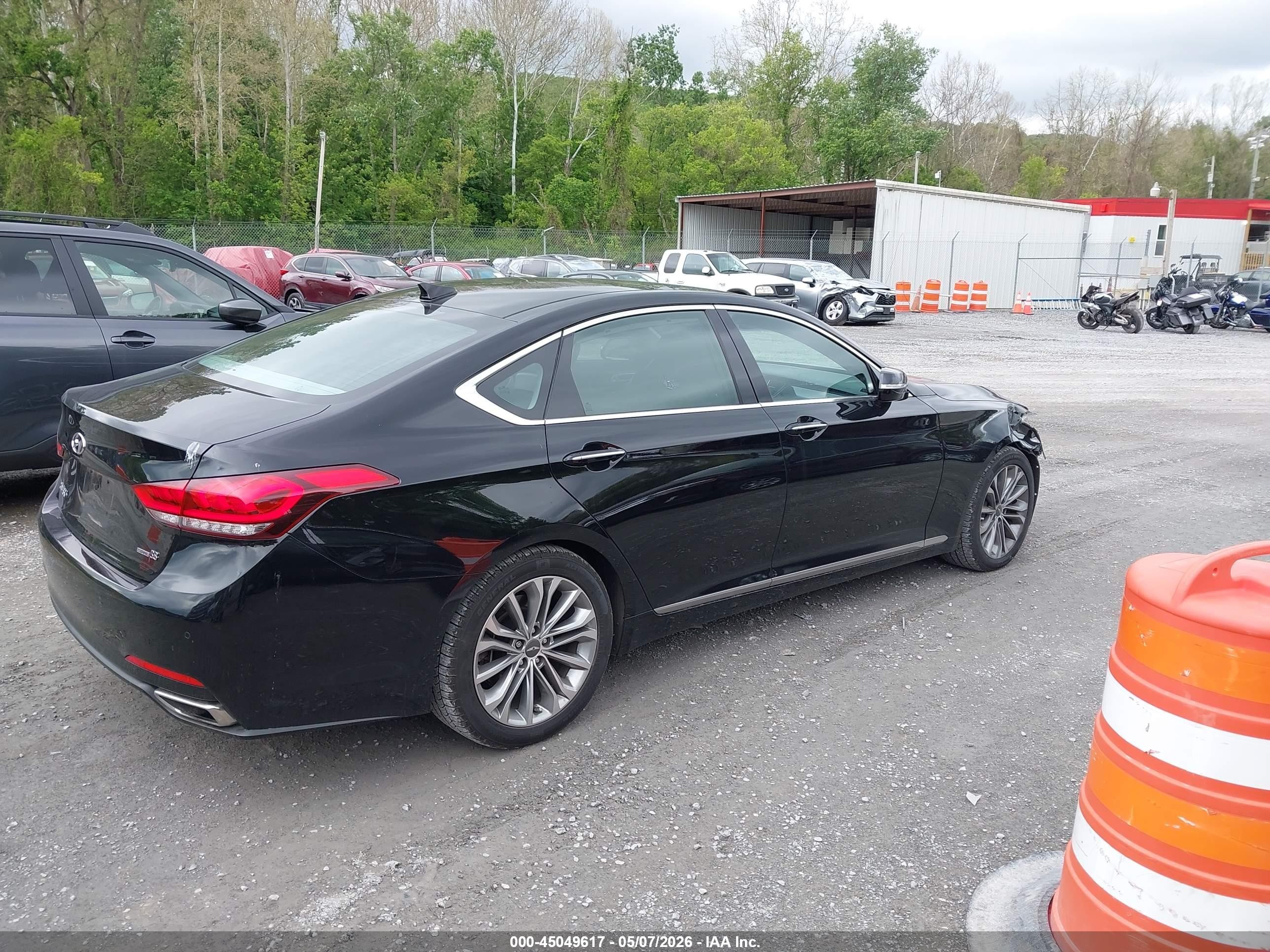 2015 Hyundai Genesis 3.8 Черный vin: KMHGN4JE3FU038031