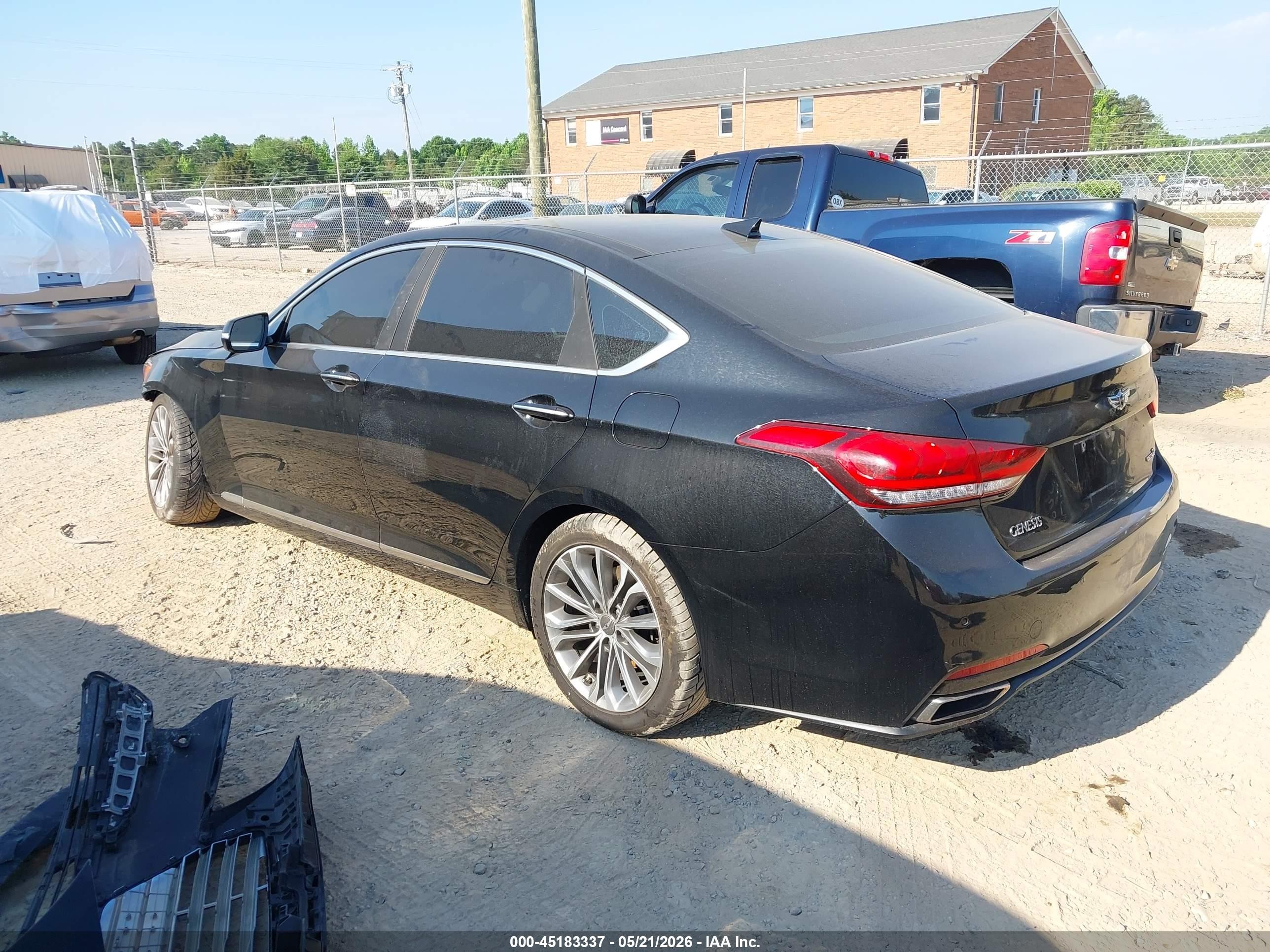 2015 Hyundai Genesis 3.8 Черный vin: KMHGN4JE3FU039664
