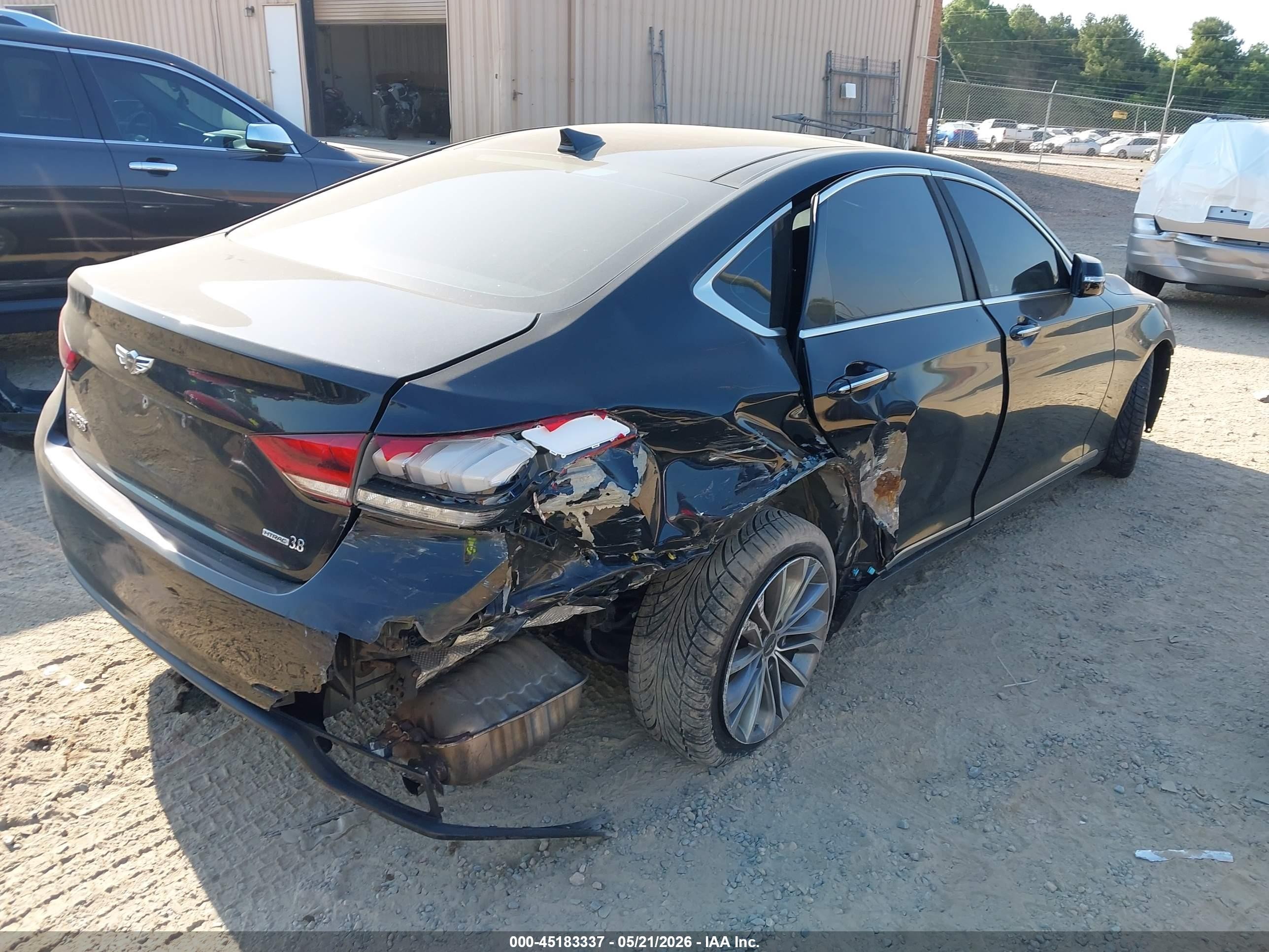 2015 Hyundai Genesis 3.8 Черный vin: KMHGN4JE3FU039664
