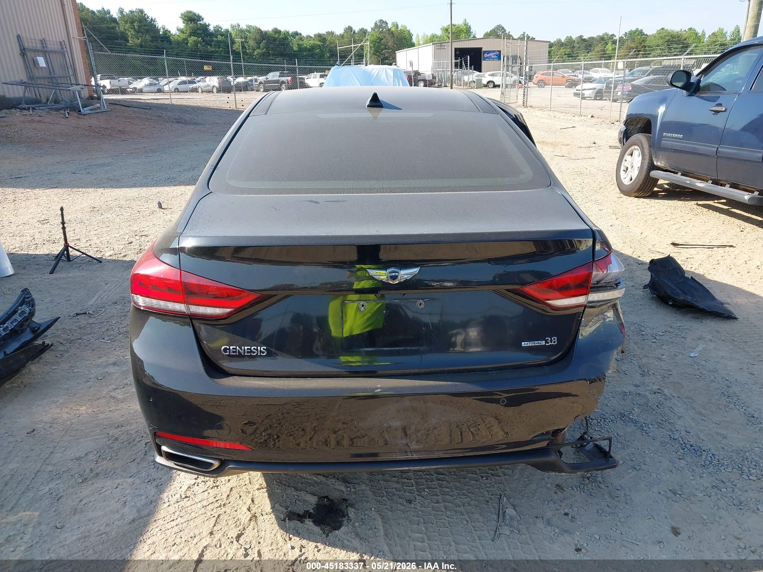 2015 Hyundai Genesis 3.8 Черный vin: KMHGN4JE3FU039664