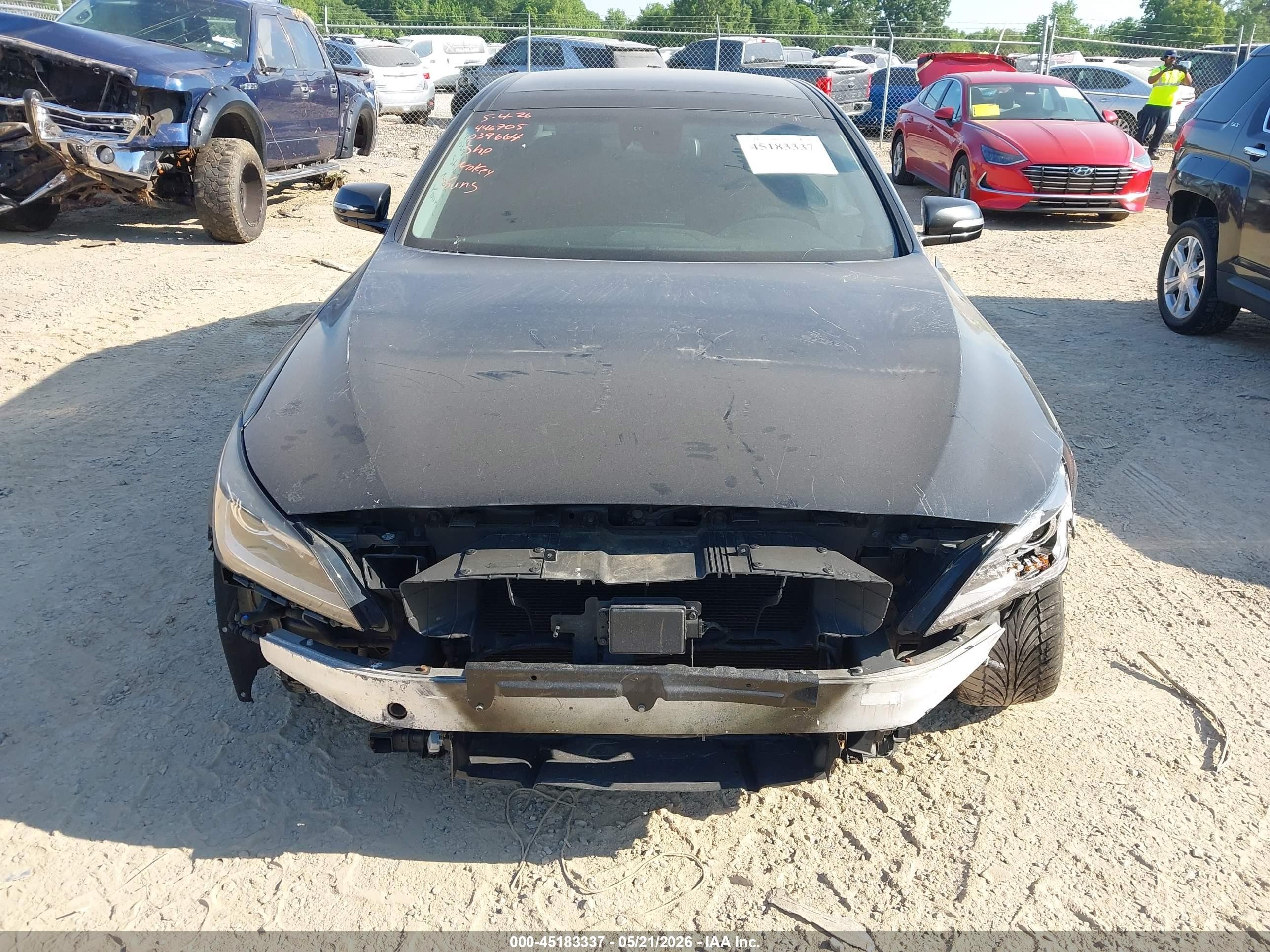 2015 Hyundai Genesis 3.8 Черный vin: KMHGN4JE3FU039664