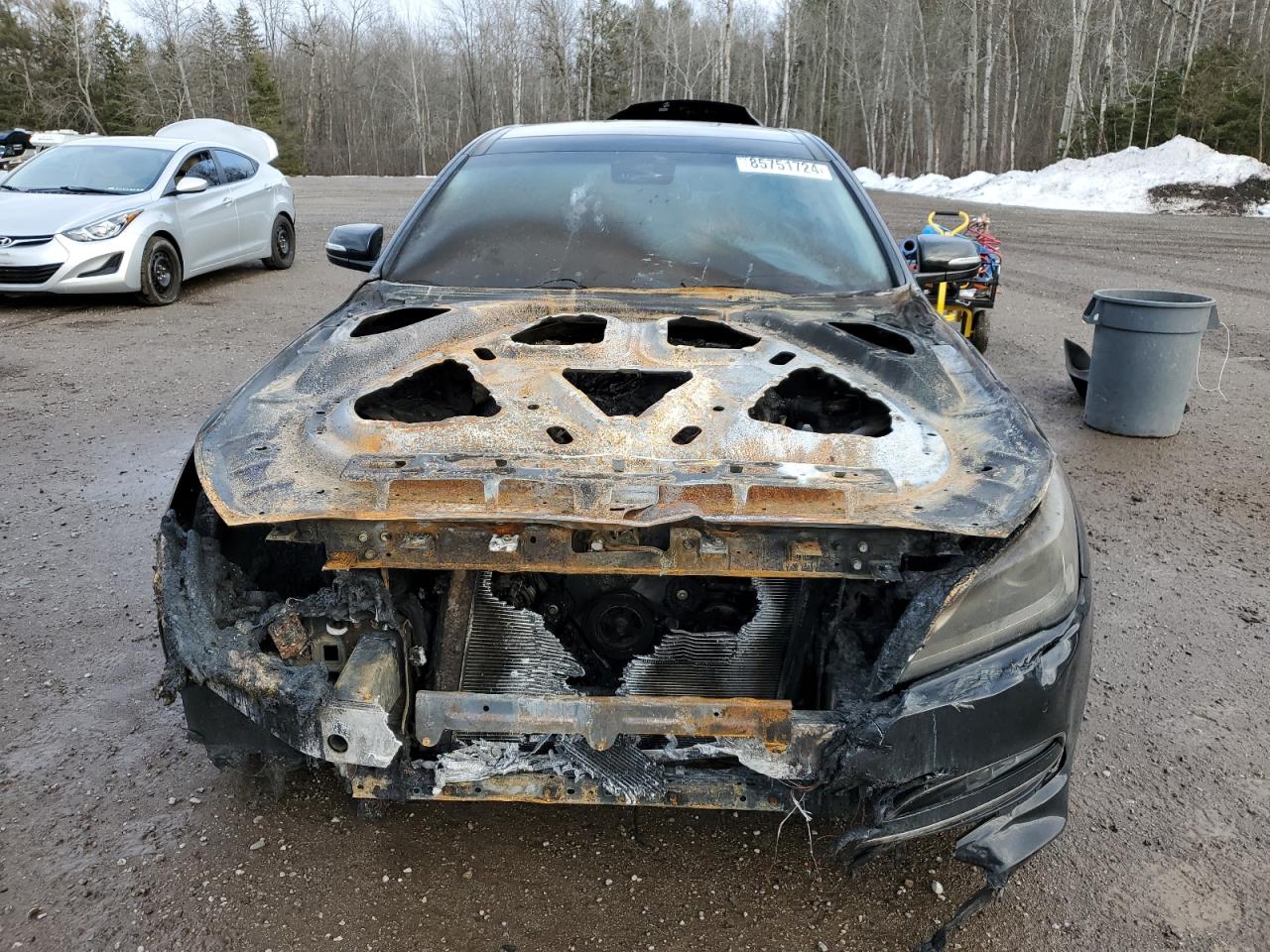 2015 Hyundai Genesis 3.8l Черный vin: KMHGN4JE3FU043598