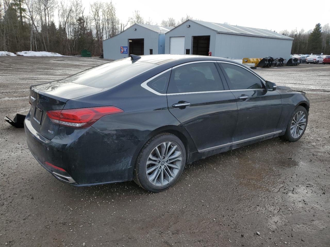 2015 Hyundai Genesis 3.8l Черный vin: KMHGN4JE3FU043598