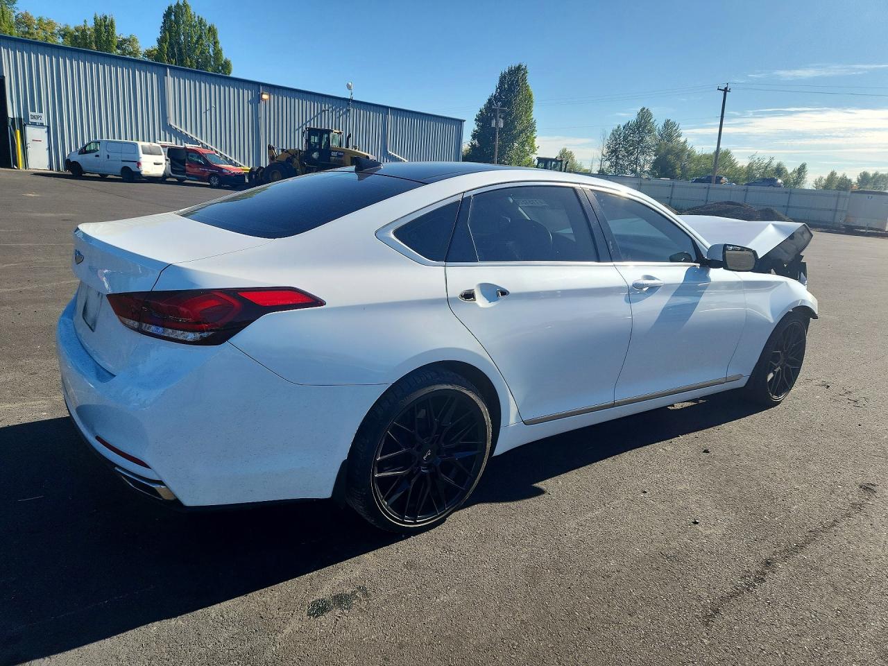 2015 Hyundai Genesis 3.8l Белый vin: KMHGN4JE3FU048980