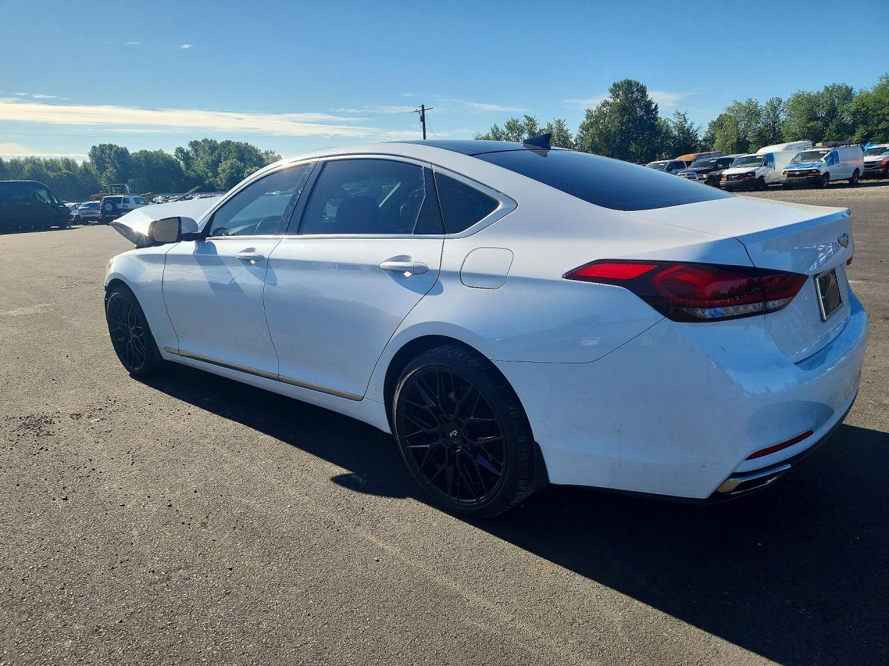 2015 Hyundai Genesis 3.8l Белый vin: KMHGN4JE3FU048980