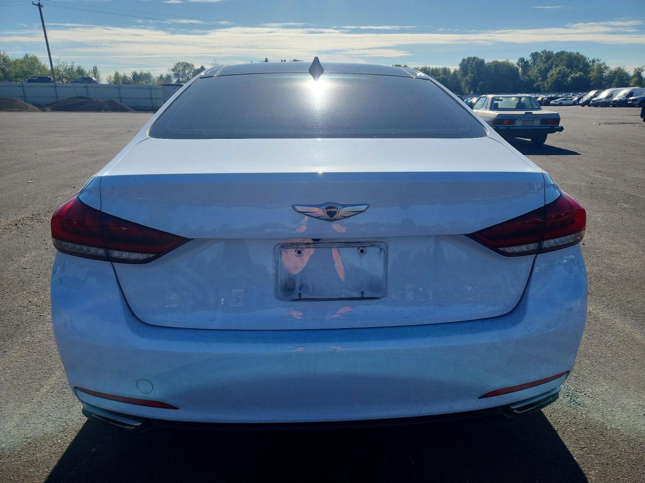 2015 Hyundai Genesis 3.8l Белый vin: KMHGN4JE3FU048980