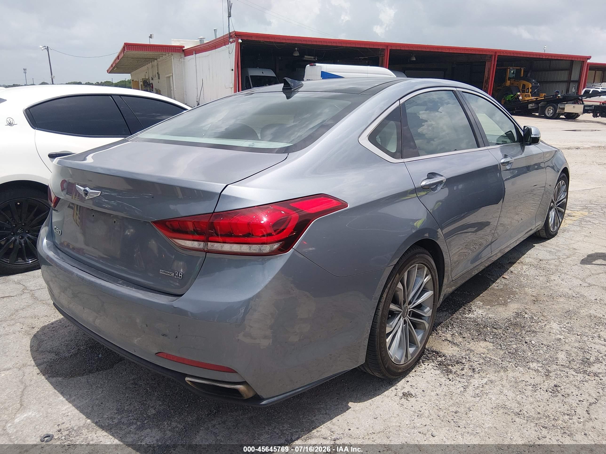 2015 Hyundai Genesis 3.8 Blue vin: KMHGN4JE3FU080554