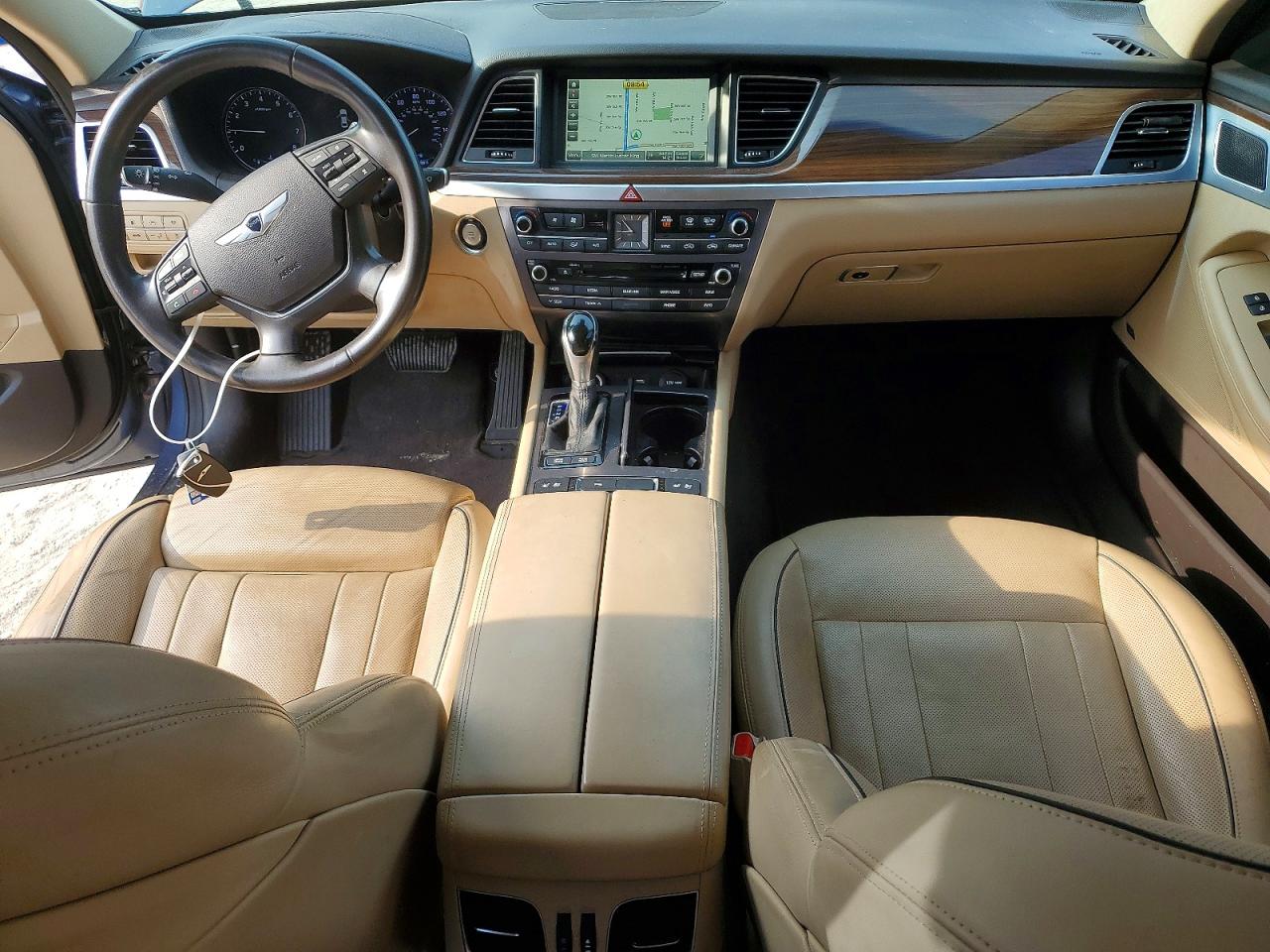 2015 Hyundai Genesis 3.8l Blue vin: KMHGN4JE3FU083812