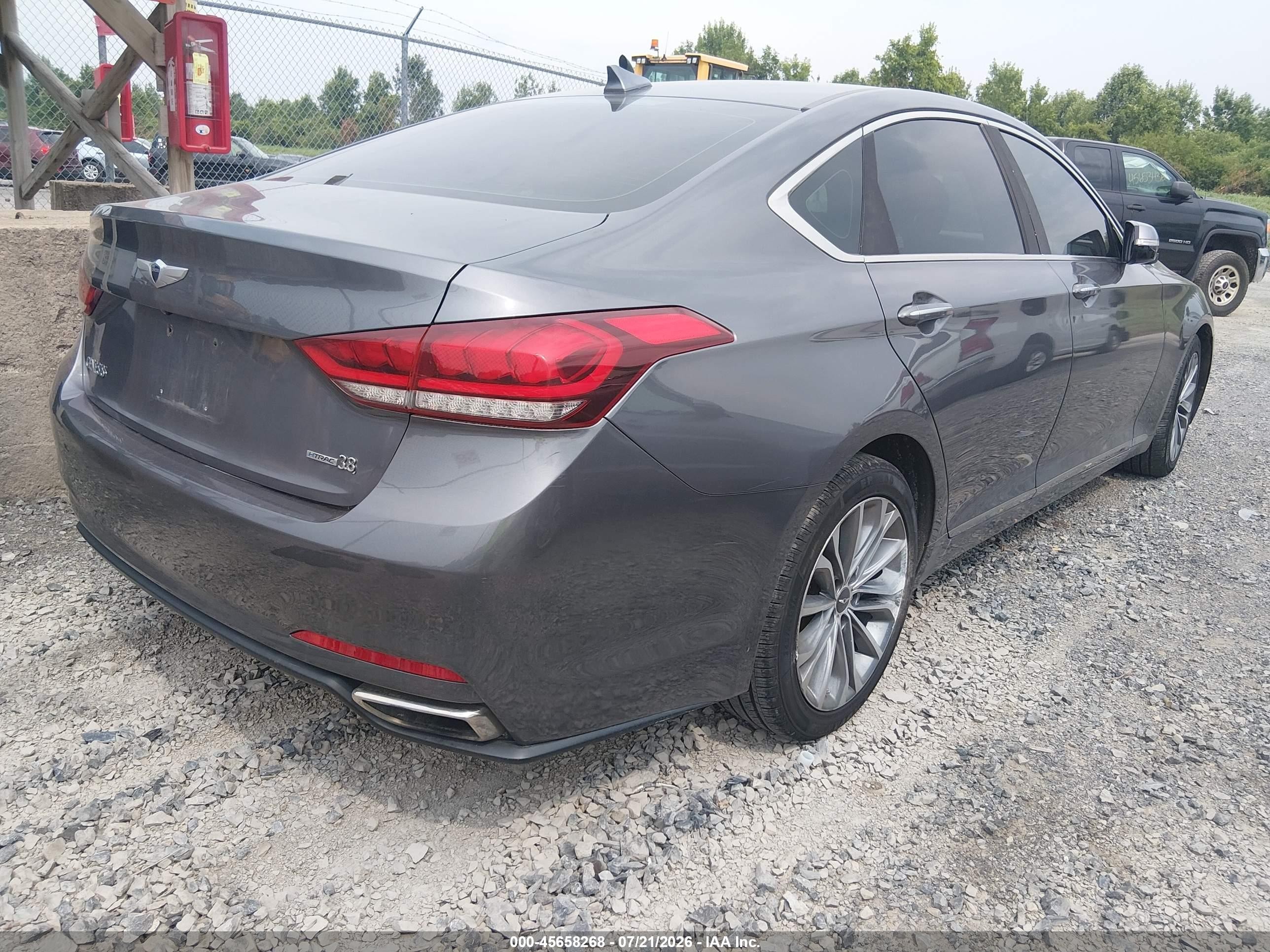2015 Hyundai Genesis 3.8 Серый vin: KMHGN4JE3FU099945