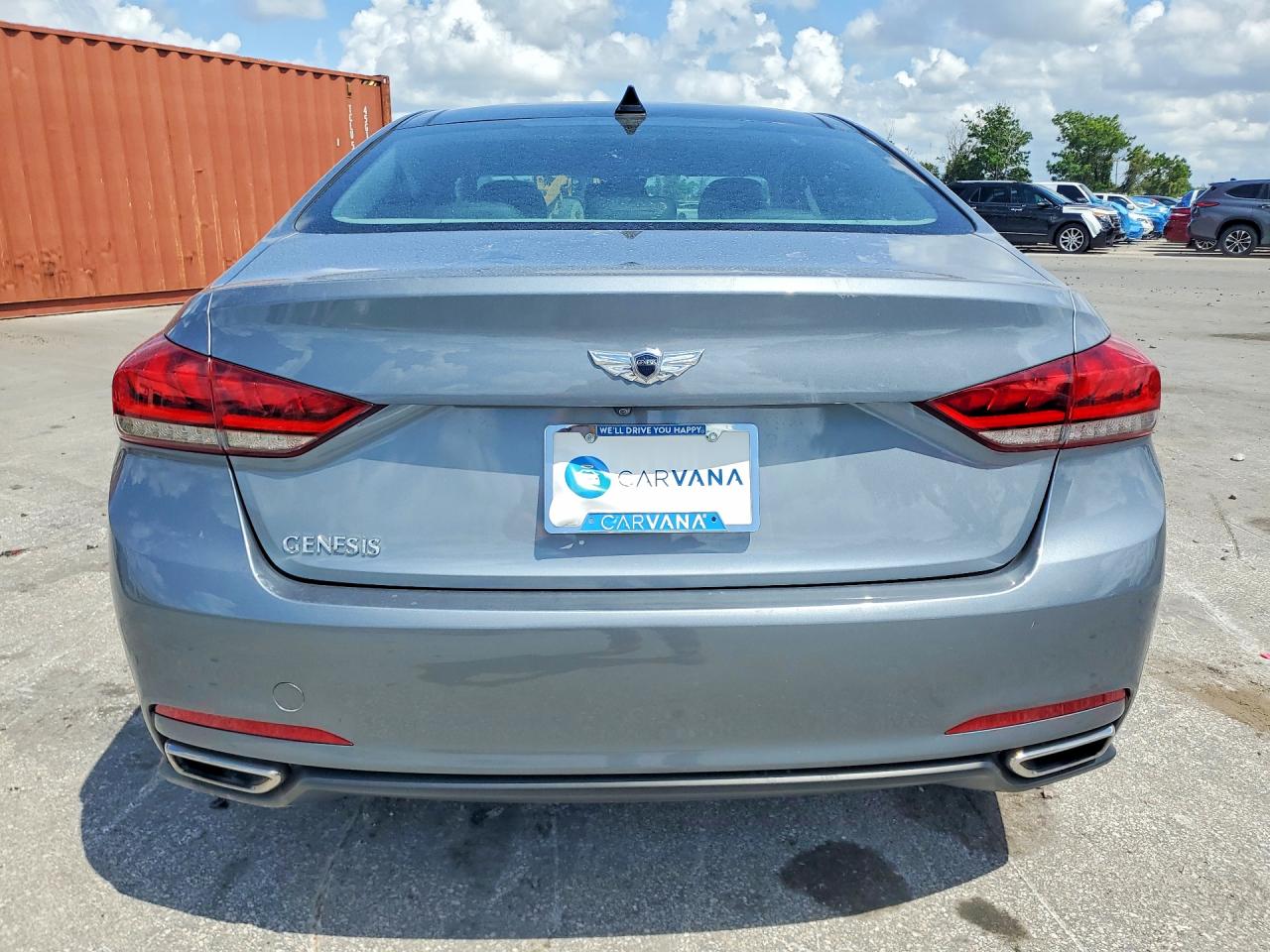 2015 Hyundai Genesis Серый vin: KMHGN4JE4FU028558