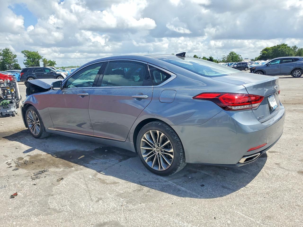2015 Hyundai Genesis Серый vin: KMHGN4JE4FU028558