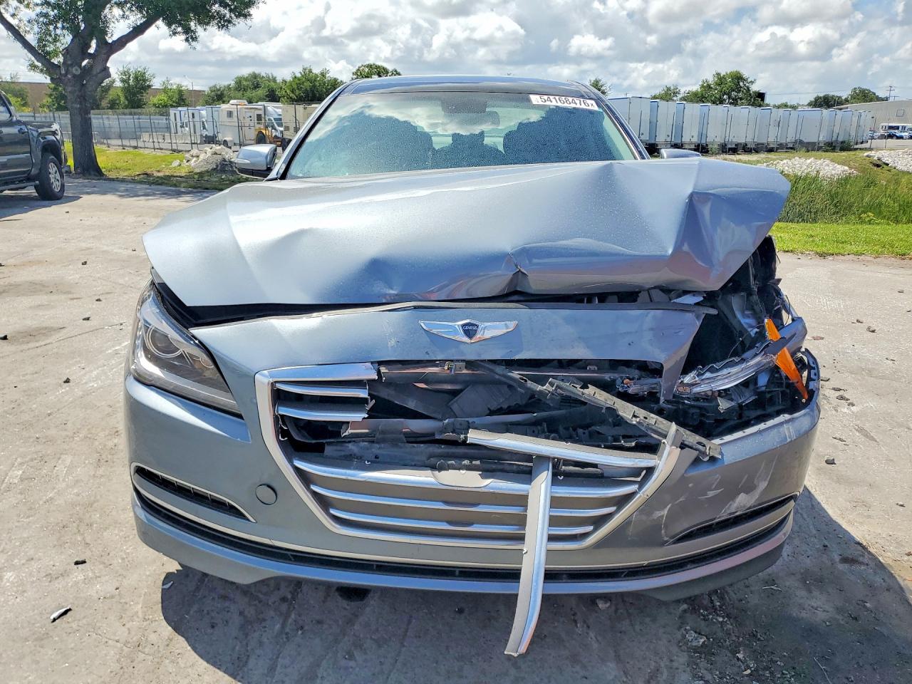 2015 Hyundai Genesis Серый vin: KMHGN4JE4FU028558