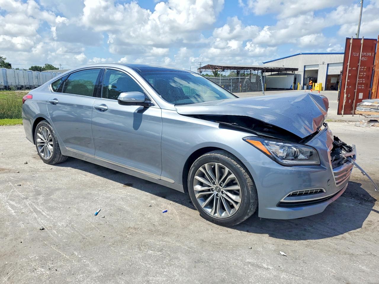 2015 Hyundai Genesis Серый vin: KMHGN4JE4FU028558