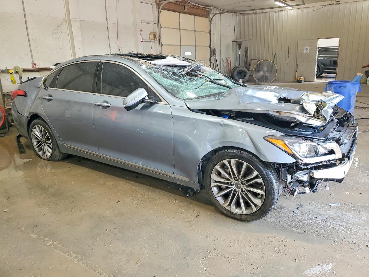 2015 Hyundai Genesis 3.8l Gray vin: KMHGN4JE4FU046008