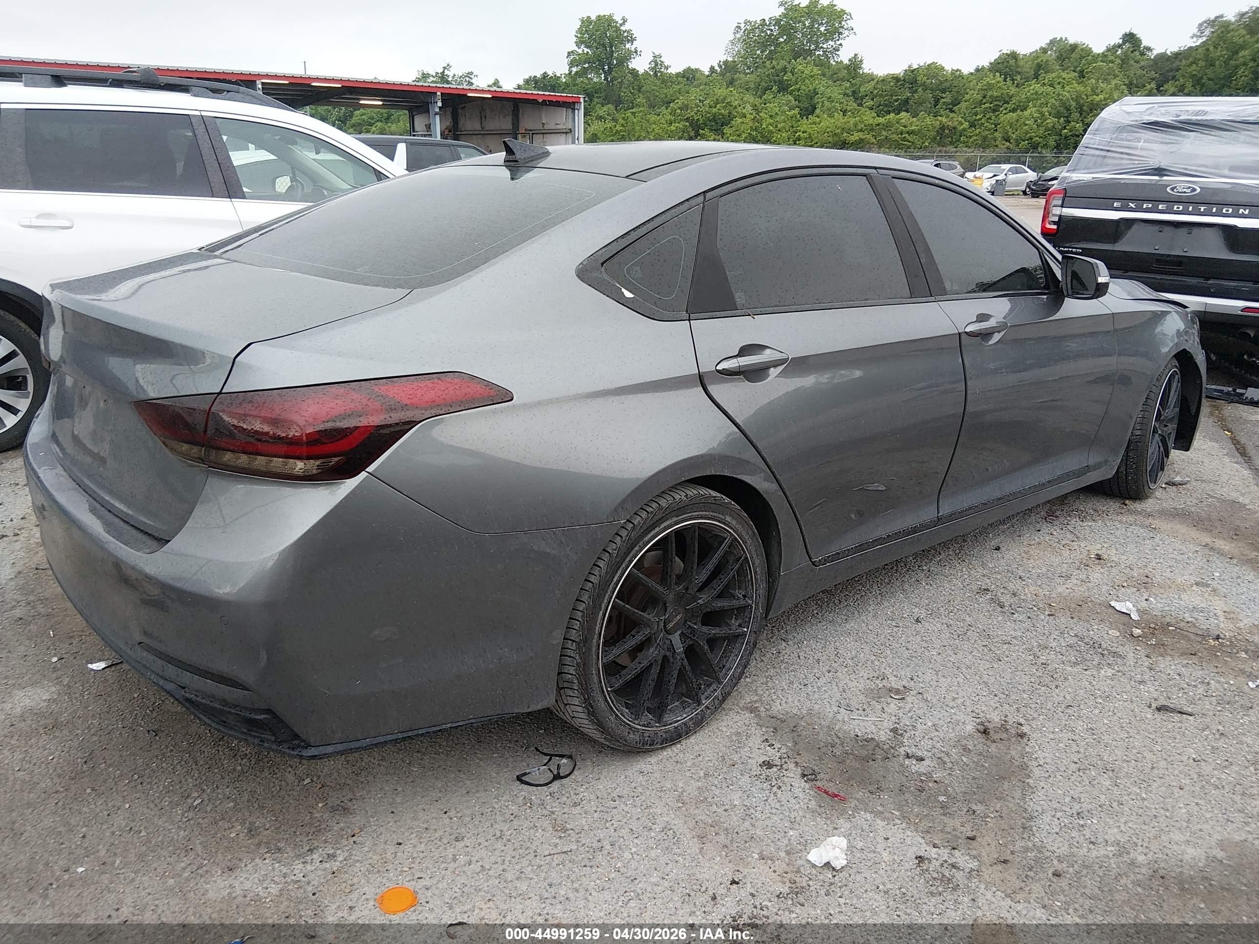 2015 Hyundai Genesis 3.8 Серый vin: KMHGN4JE4FU053556