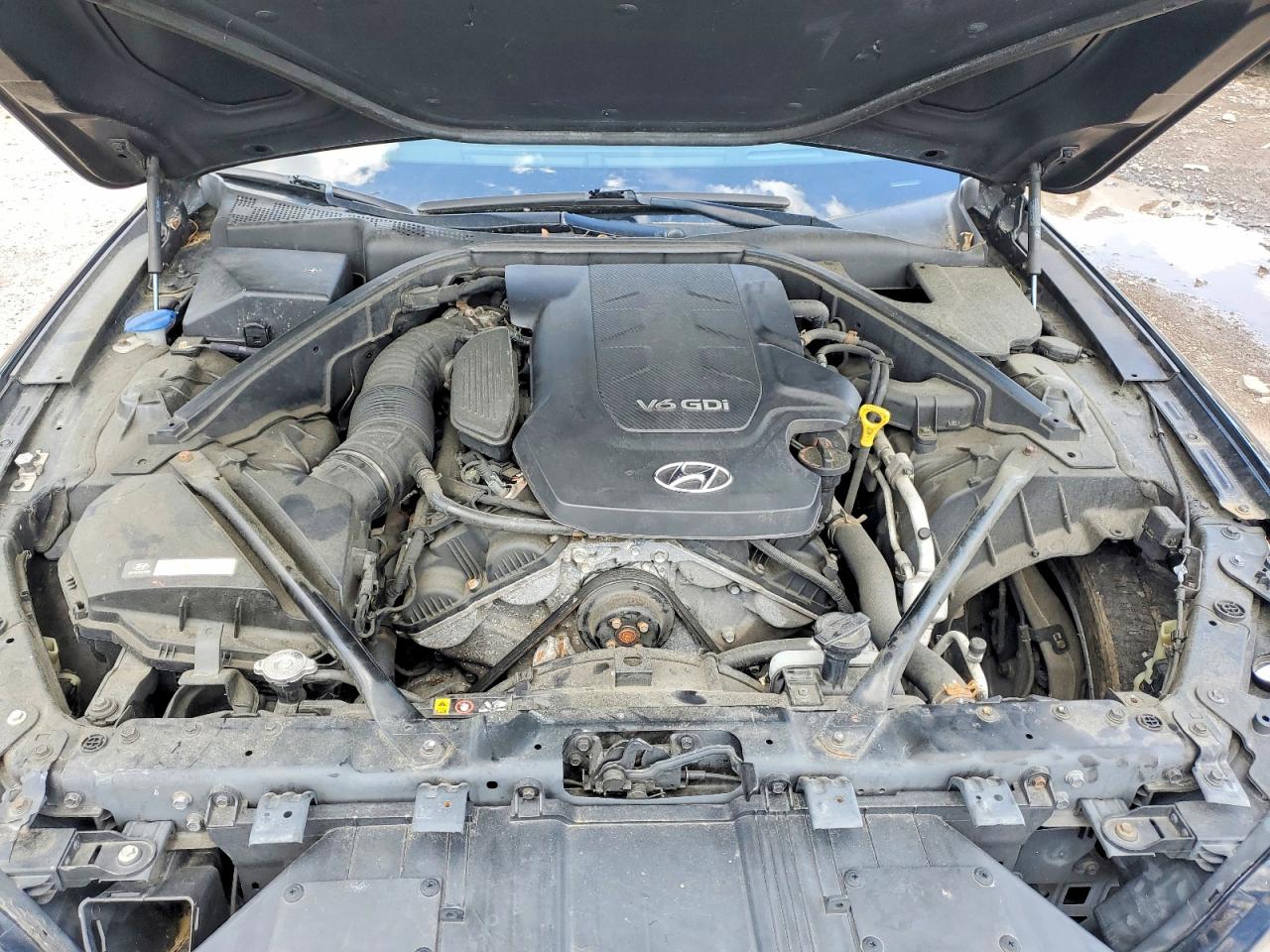 2015 Hyundai Genesis 3.8l Black vin: KMHGN4JE4FU059129