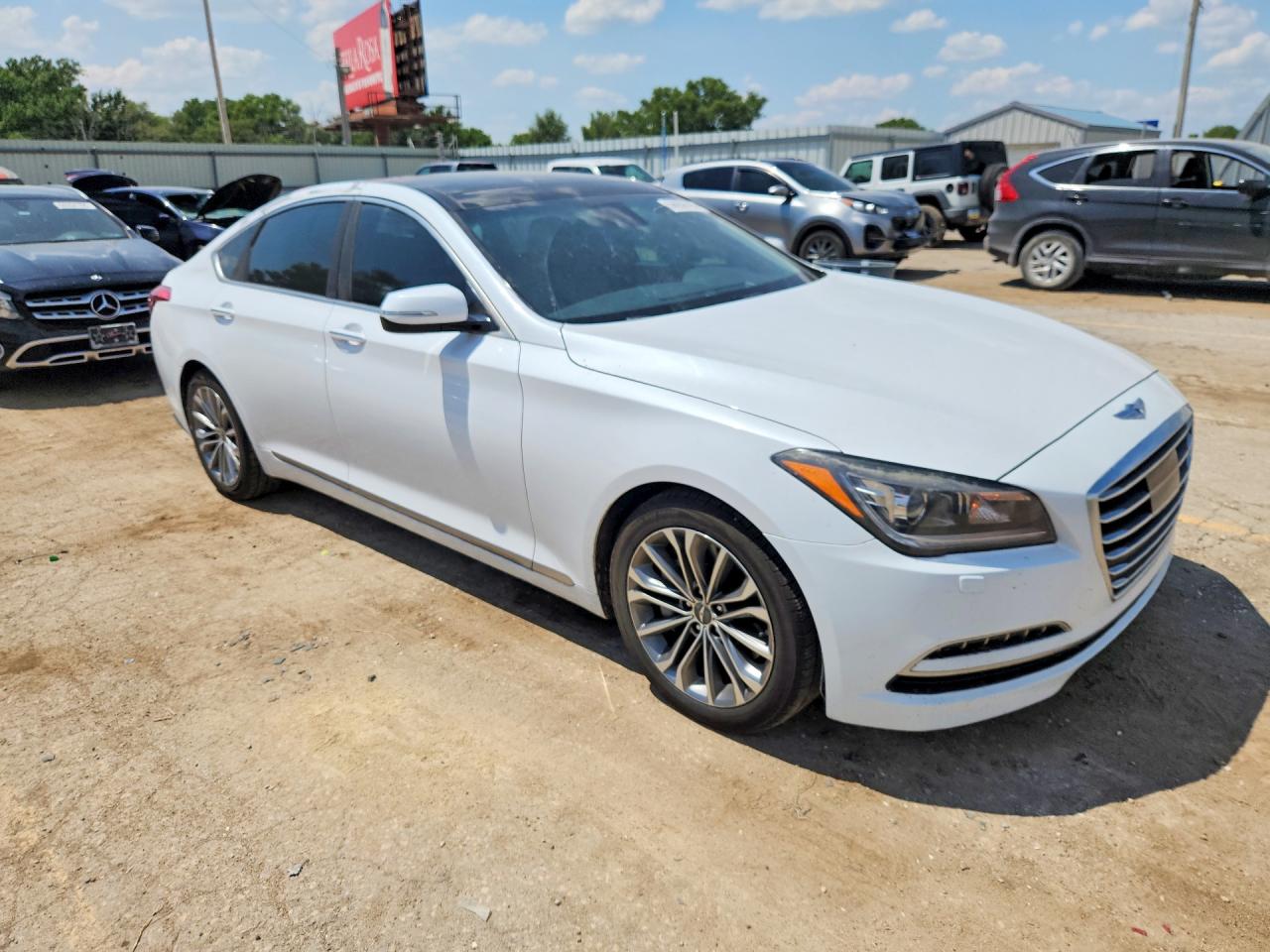 2015 Hyundai Genesis 3.8l White vin: KMHGN4JE4FU063875