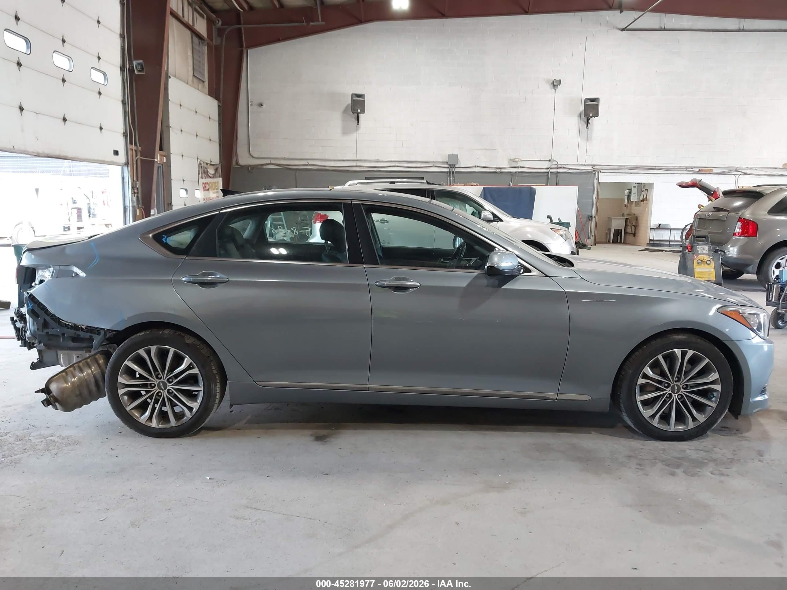 2015 Hyundai Genesis 3.8 Light Blue vin: KMHGN4JE4FU069207