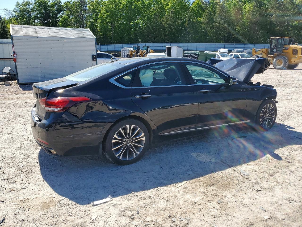 2015 Hyundai Genesis 3.8l Black vin: KMHGN4JE4FU070163