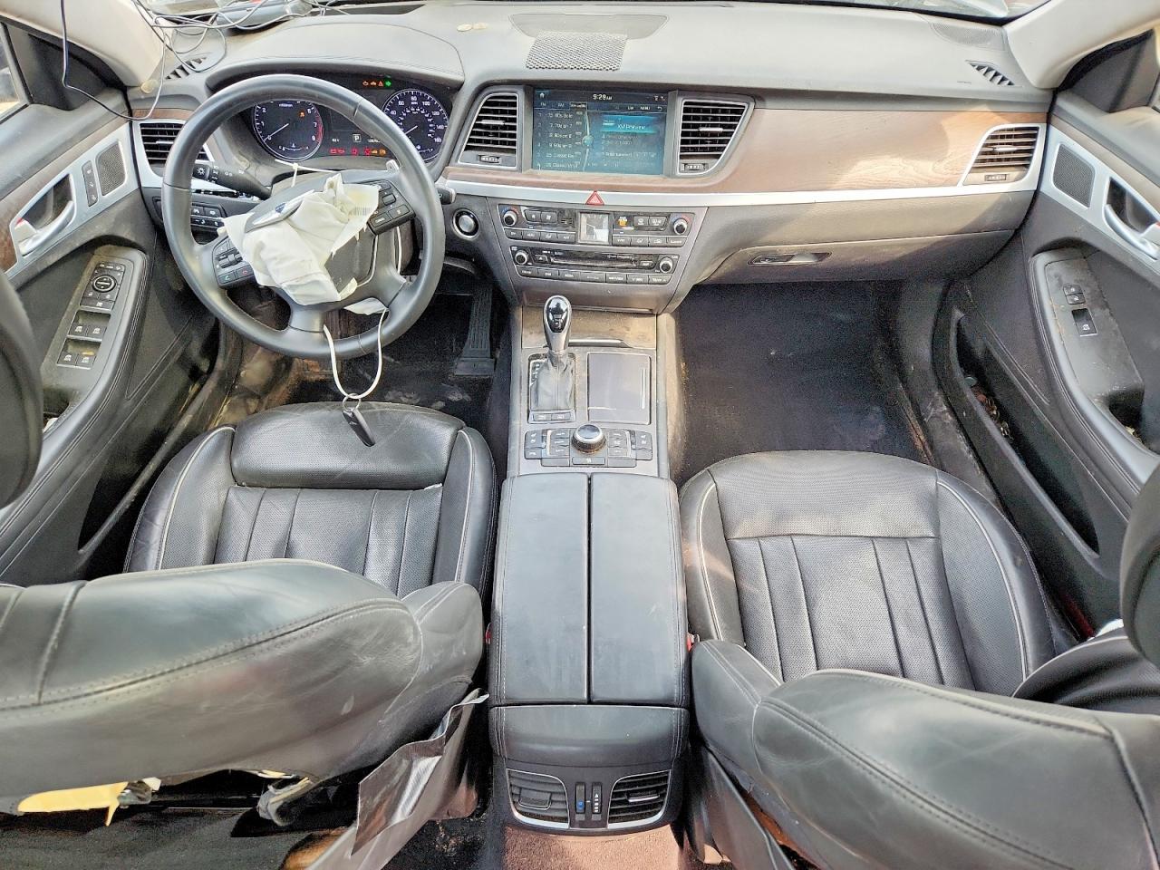 2015 Hyundai Genesis 3.8l Black vin: KMHGN4JE4FU070163