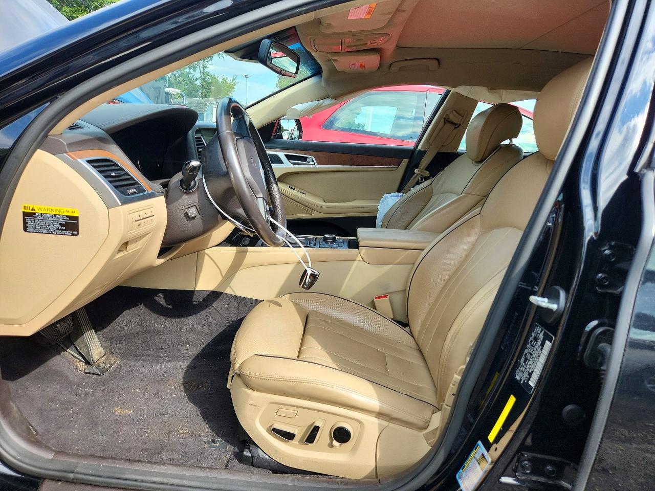 2015 Hyundai Genesis 3.8l Black vin: KMHGN4JE4FU073094