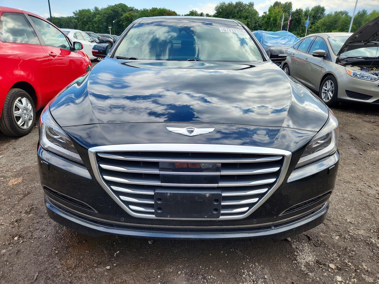 2015 Hyundai Genesis 3.8l Black vin: KMHGN4JE4FU073094