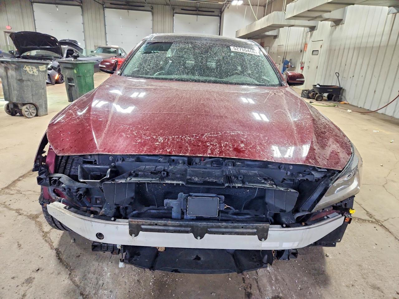 2015 Hyundai Genesis 3.8l Burgundy vin: KMHGN4JE4FU081390