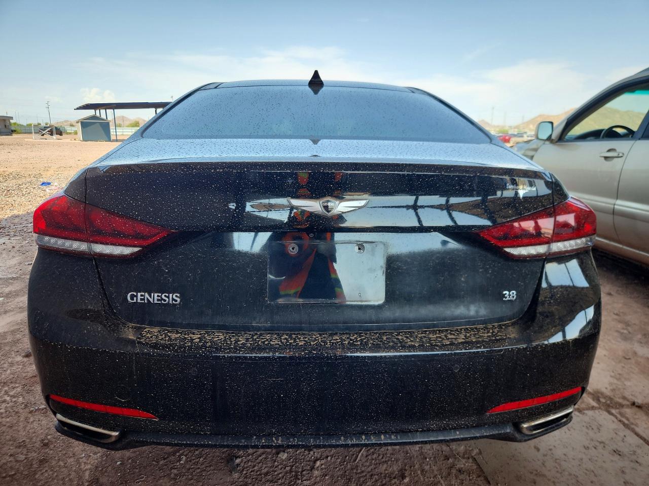 2015 Hyundai Genesis 3.8l Black vin: KMHGN4JE4FU095242