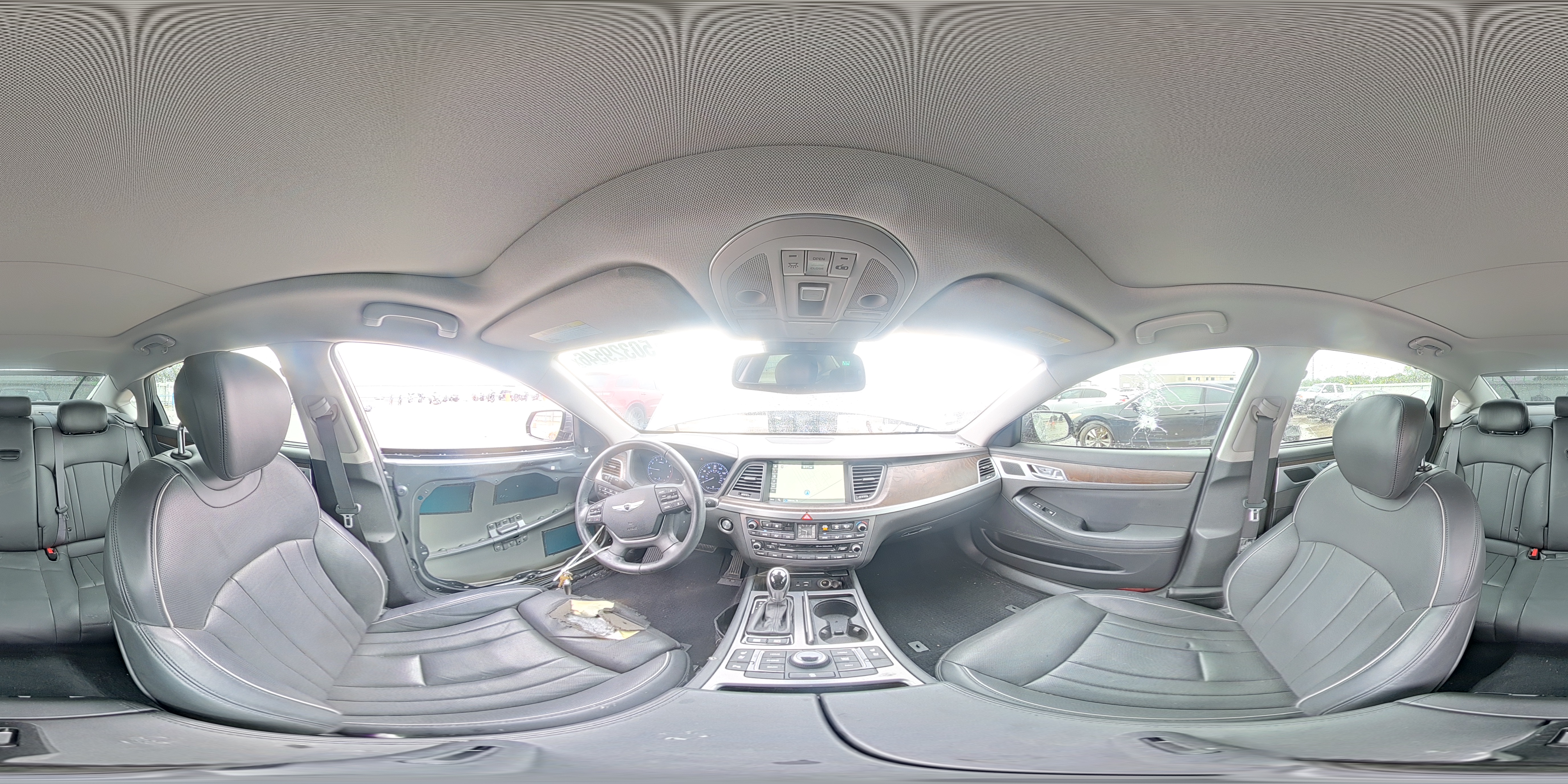 2015 Hyundai Genesis 3.8l Gray vin: KMHGN4JE4FU095578