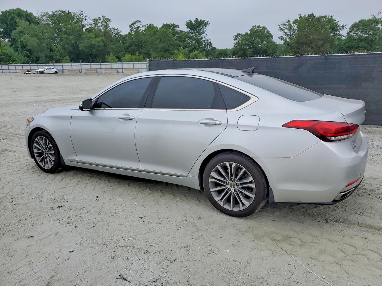 2016 Hyundai Genesis 3.8l Silver vin: KMHGN4JE4GU122327
