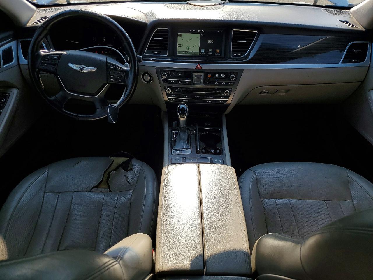 2015 Hyundai Genesis 3.8l Silver vin: KMHGN4JE5FU016290