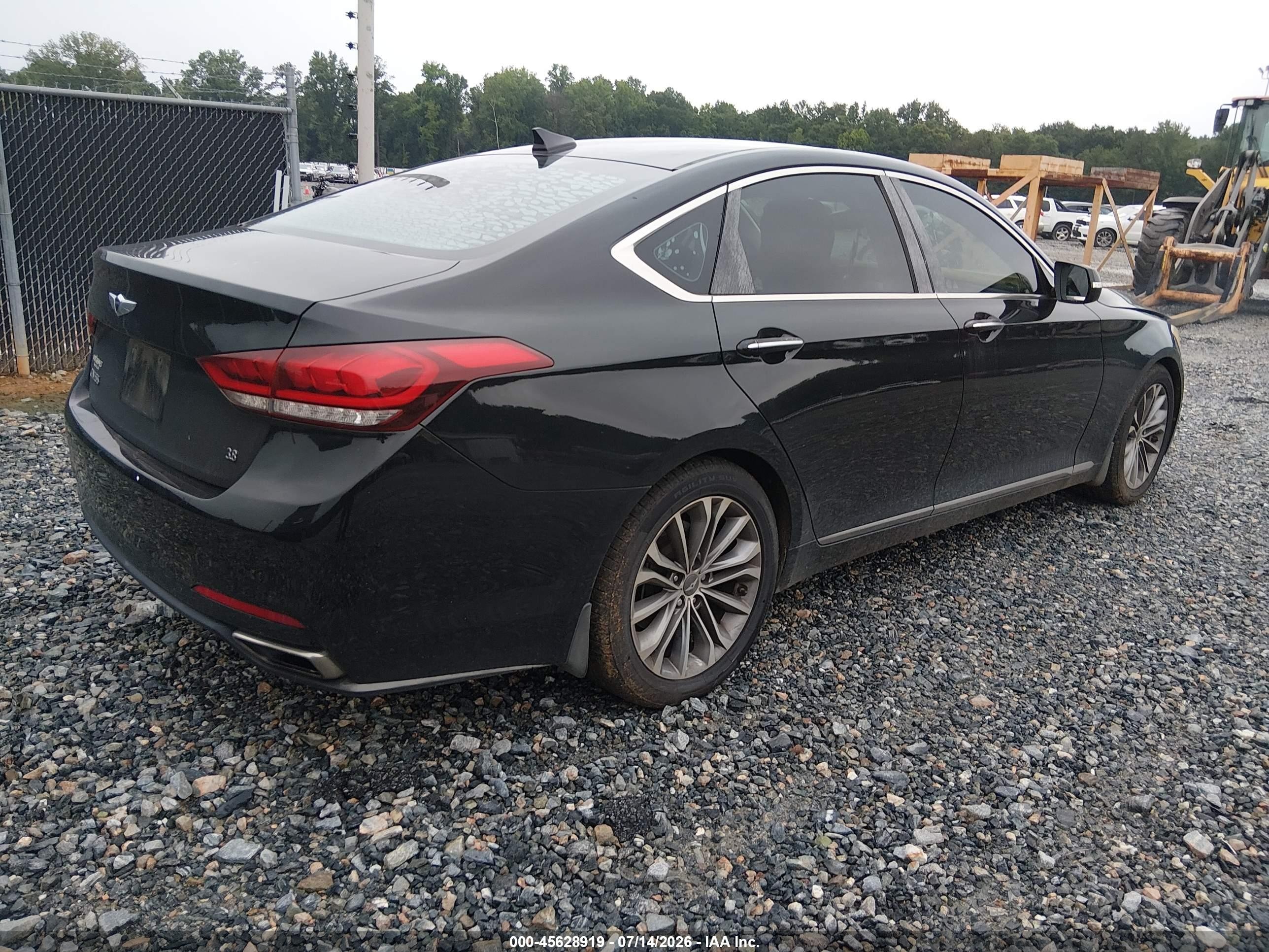 2015 Hyundai Genesis 3.8 Black vin: KMHGN4JE5FU050486