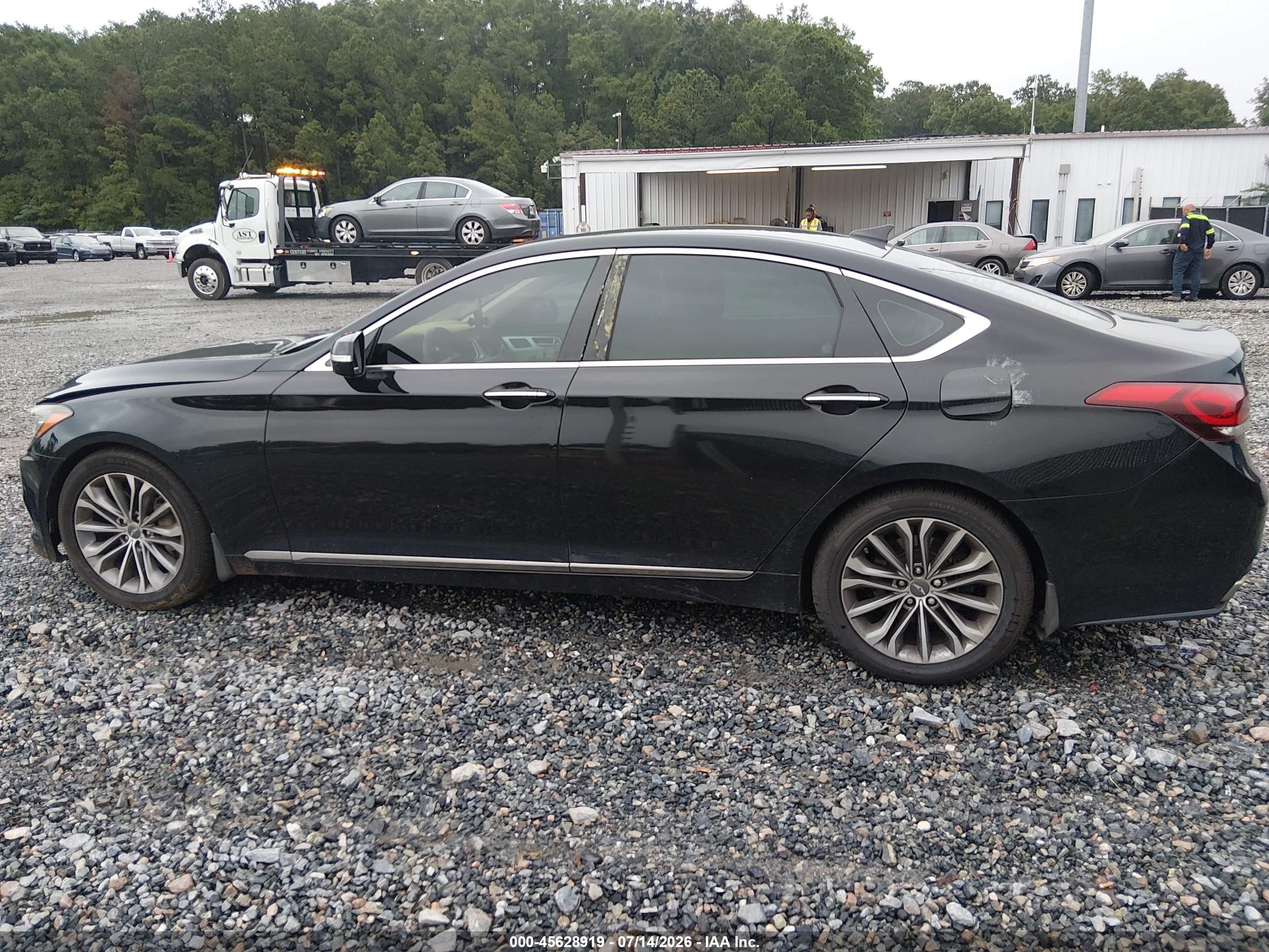 2015 Hyundai Genesis 3.8 Black vin: KMHGN4JE5FU050486