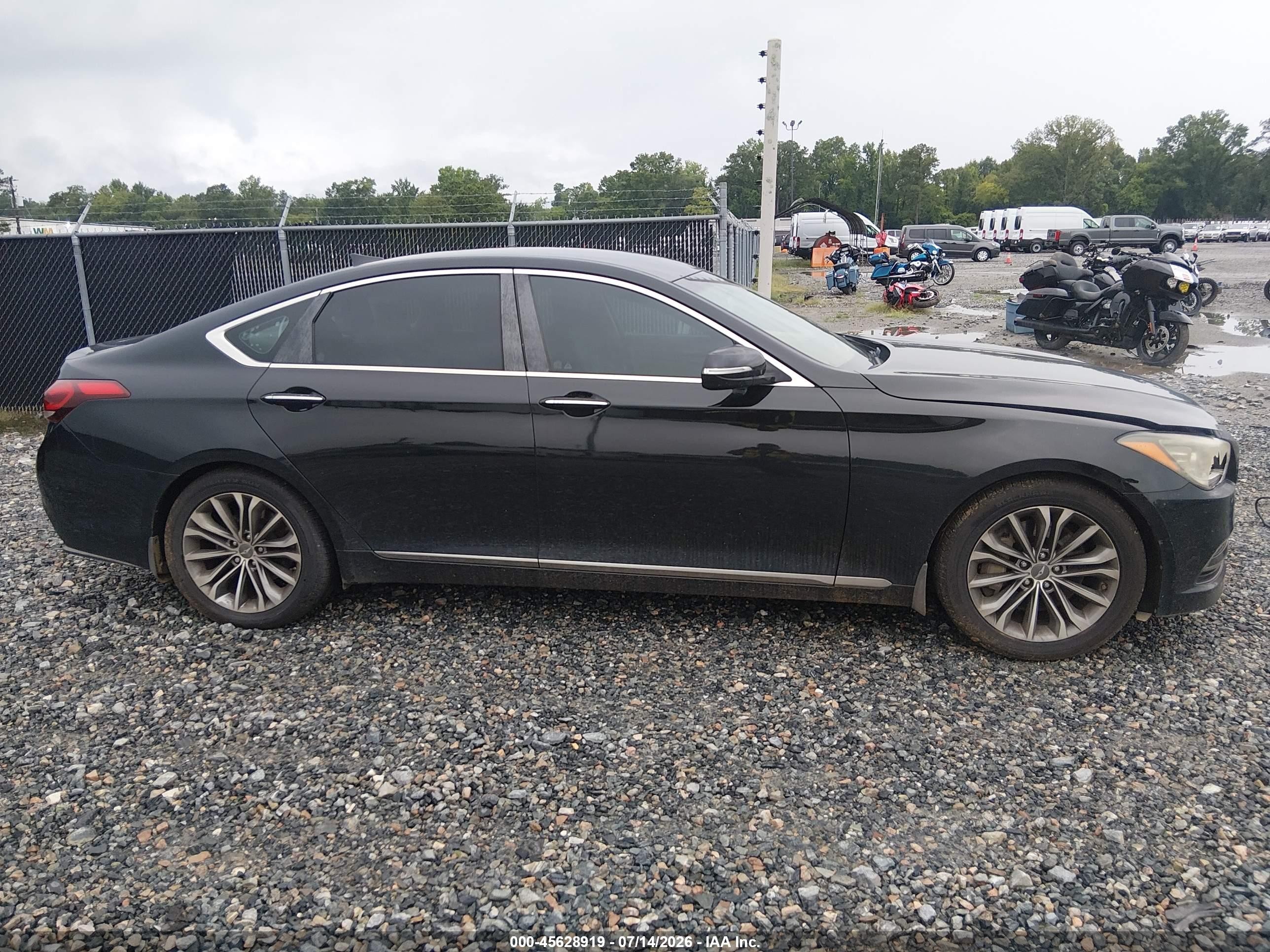 2015 Hyundai Genesis 3.8 Black vin: KMHGN4JE5FU050486