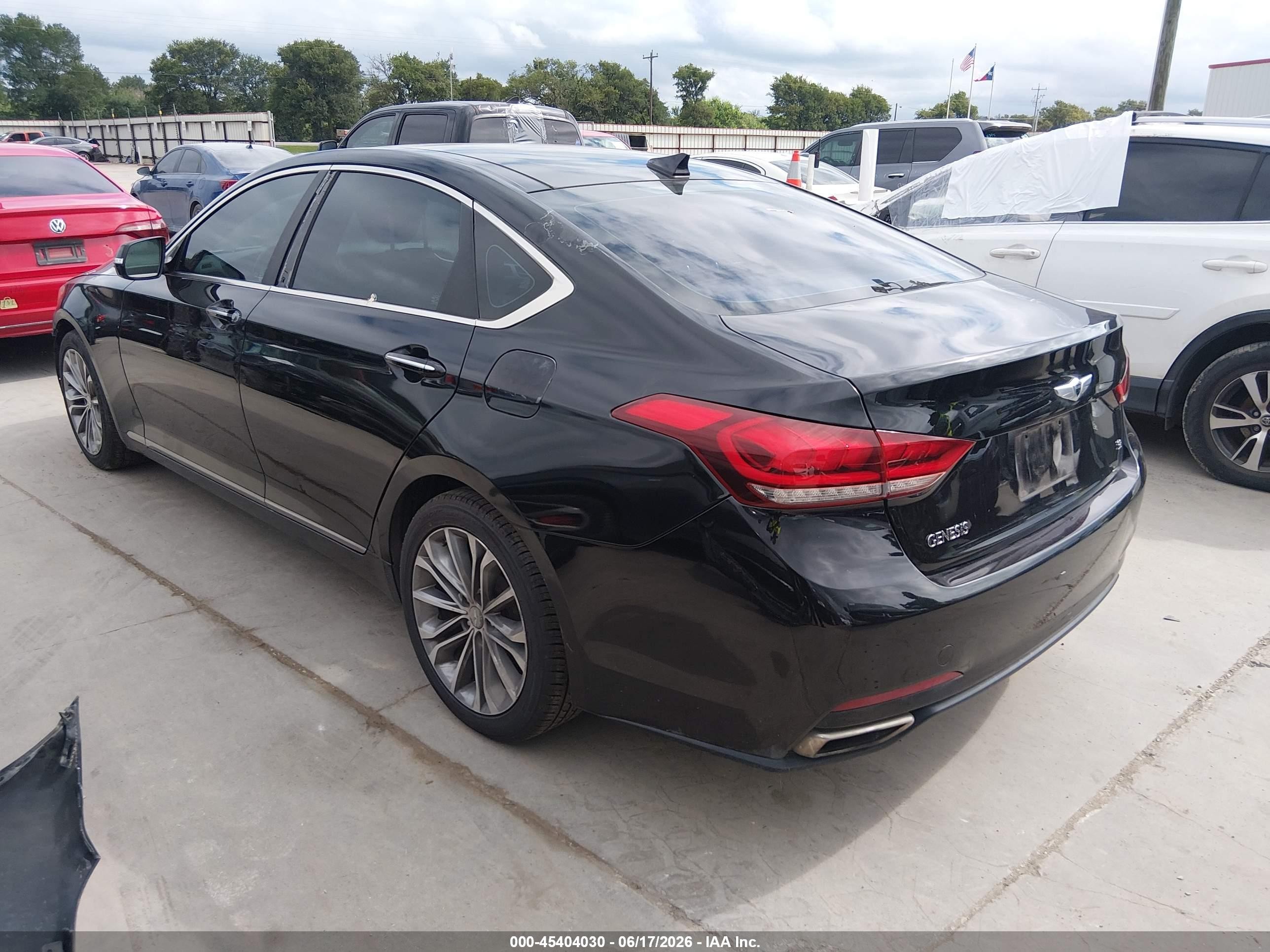 2015 Hyundai Genesis 3.8 Black vin: KMHGN4JE5FU062802