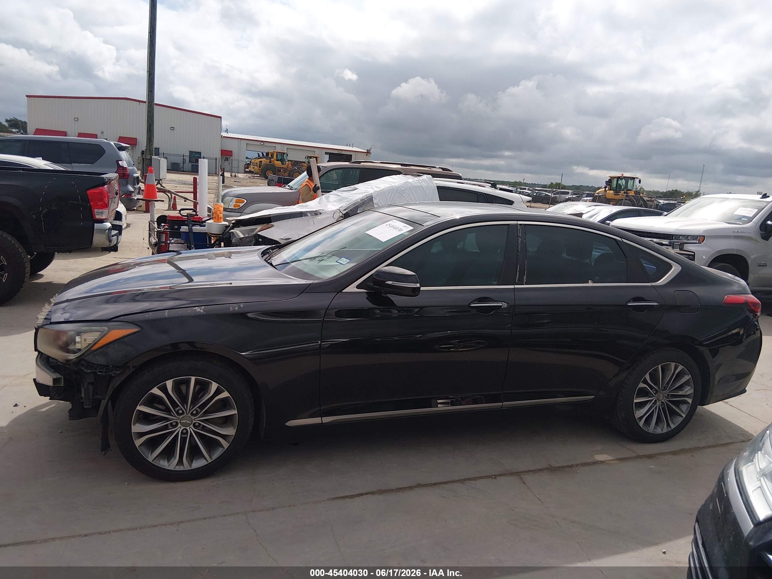 2015 Hyundai Genesis 3.8 Black vin: KMHGN4JE5FU062802