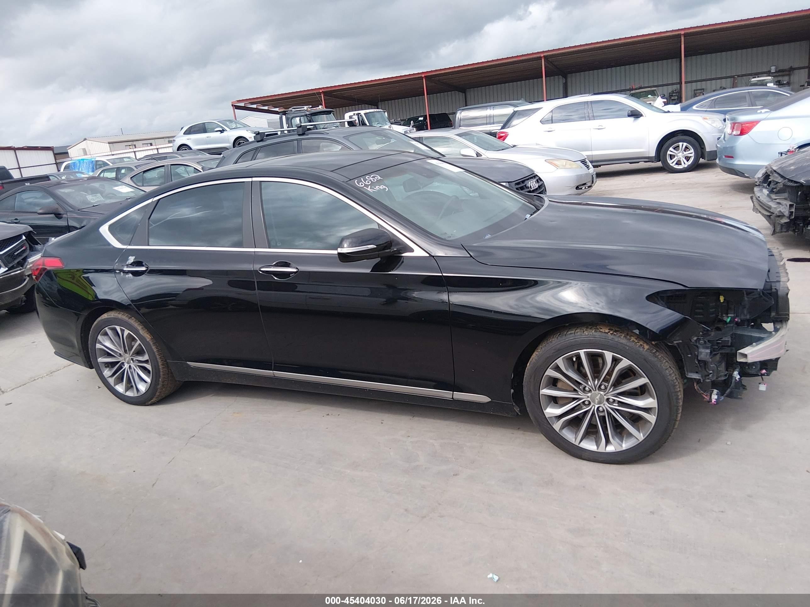 2015 Hyundai Genesis 3.8 Black vin: KMHGN4JE5FU062802