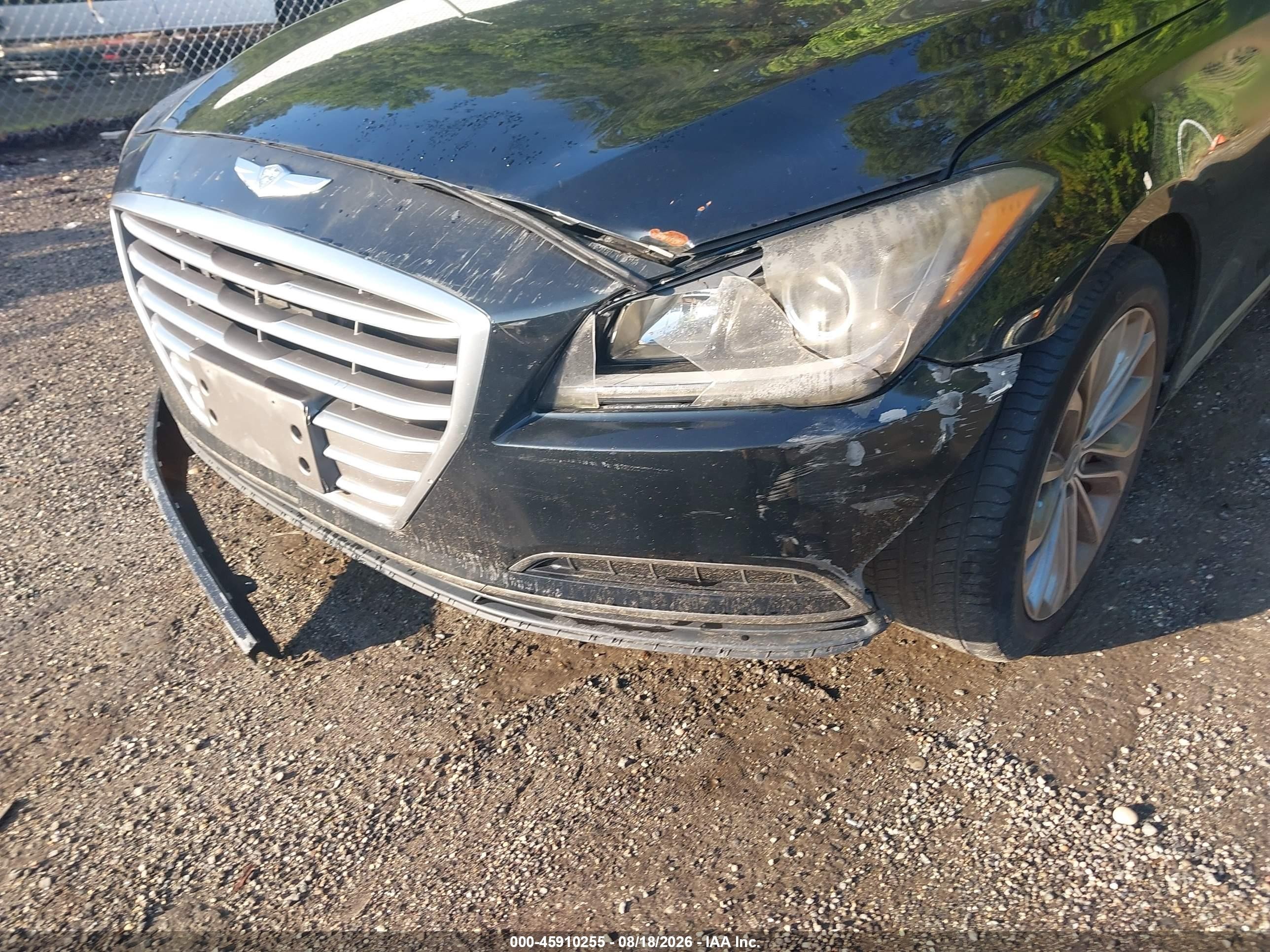 2015 Hyundai Genesis 3.8 Black vin: KMHGN4JE5FU065585