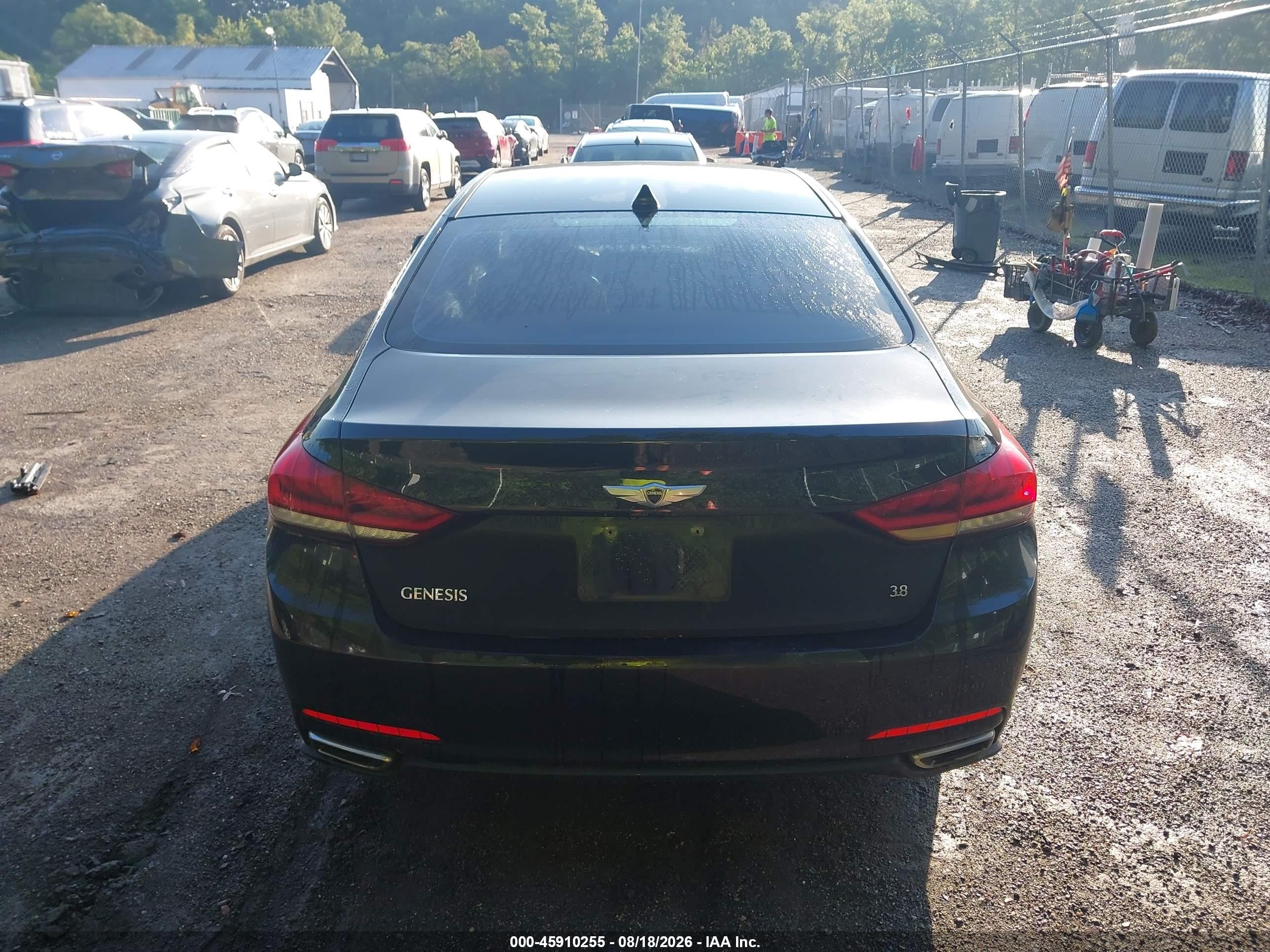 2015 Hyundai Genesis 3.8 Black vin: KMHGN4JE5FU065585