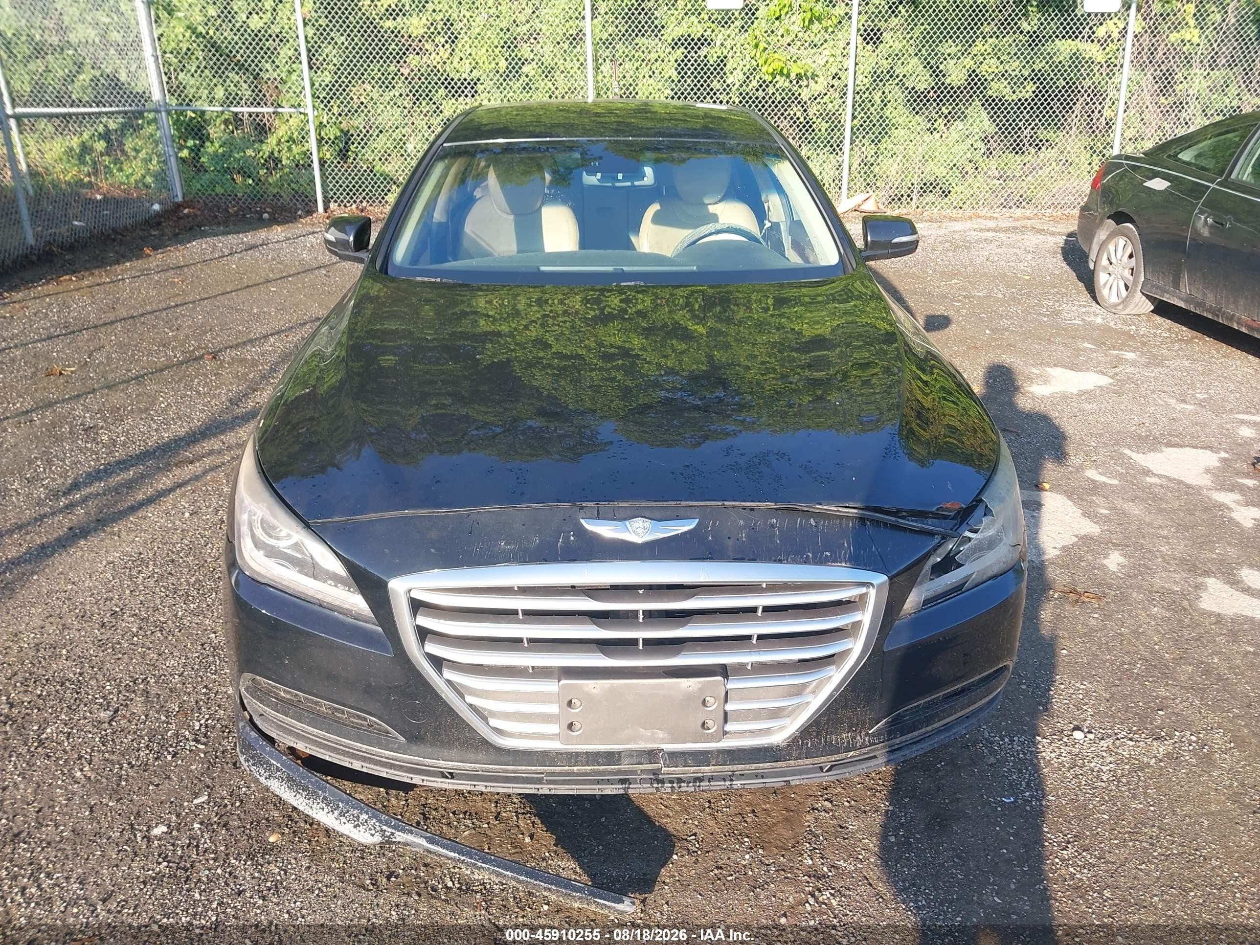 2015 Hyundai Genesis 3.8 Black vin: KMHGN4JE5FU065585
