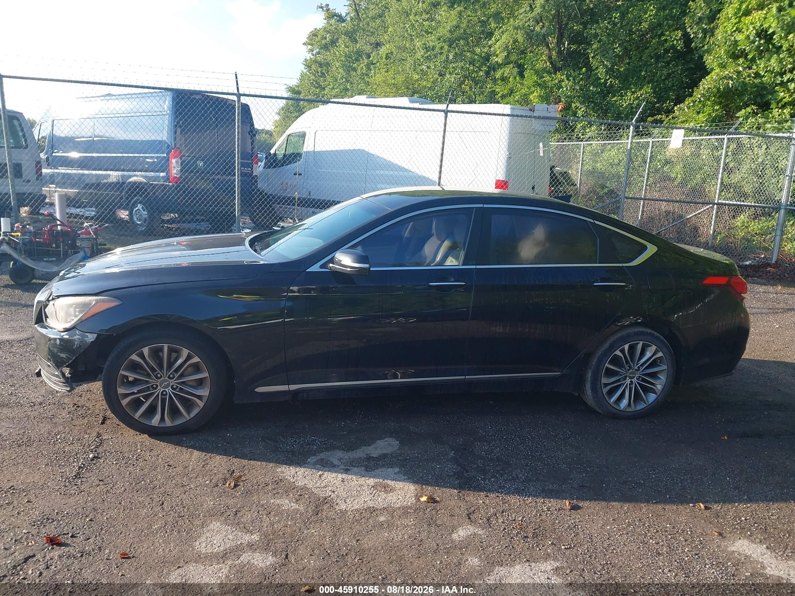 2015 Hyundai Genesis 3.8 Black vin: KMHGN4JE5FU065585