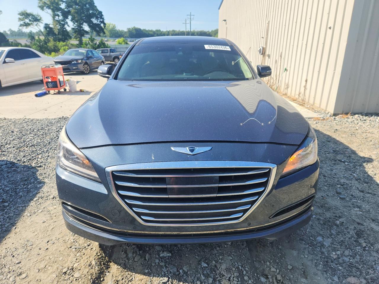 2015 Hyundai Genesis Blue vin: KMHGN4JE5FU066221