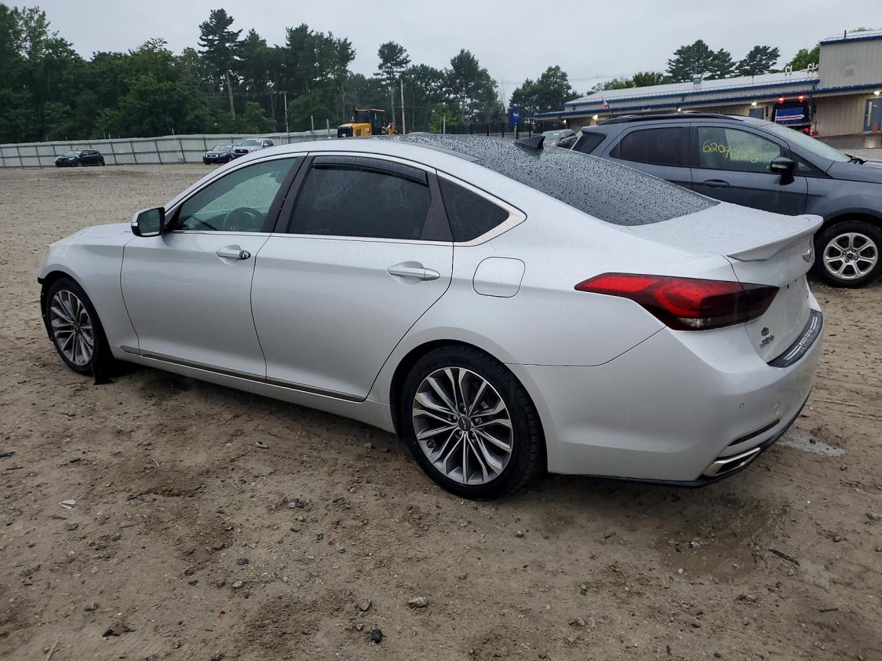 2015 Hyundai Genesis 3.8l Silver vin: KMHGN4JE5FU071306