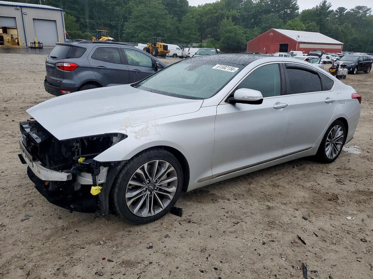 2015 Hyundai Genesis 3.8l Серебряный vin: KMHGN4JE5FU071306
