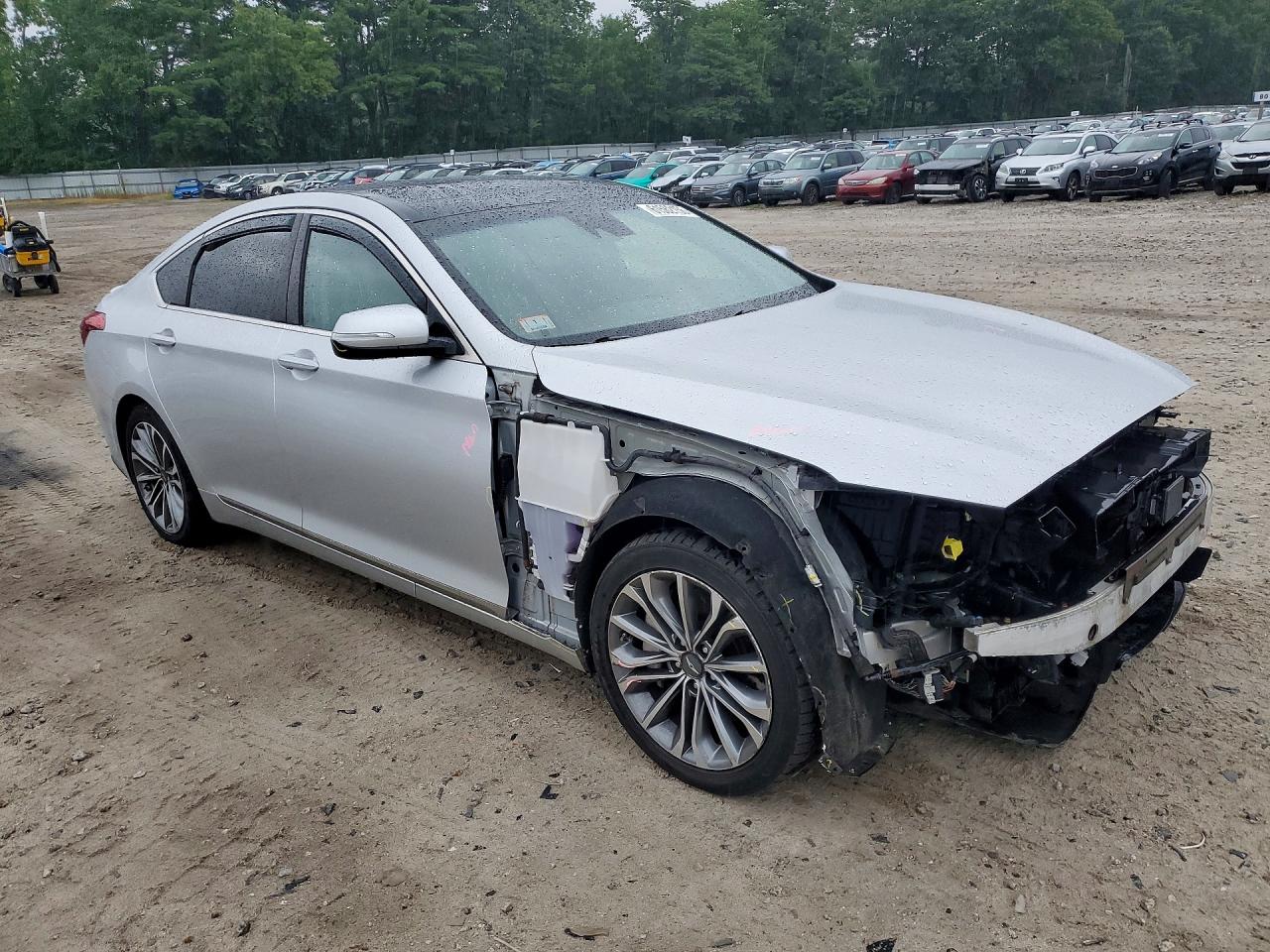 2015 Hyundai Genesis 3.8l Silver vin: KMHGN4JE5FU071306