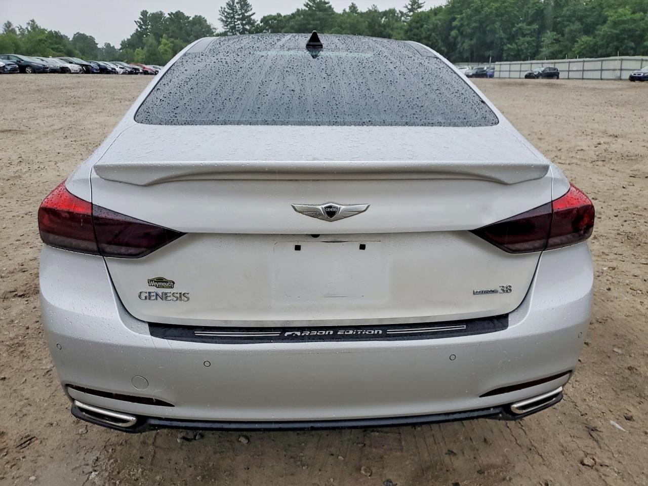 2015 Hyundai Genesis 3.8l Silver vin: KMHGN4JE5FU071306