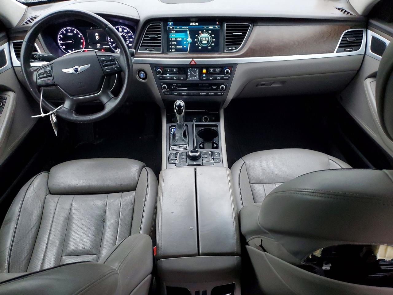 2015 Hyundai Genesis 3.8l Silver vin: KMHGN4JE5FU071306