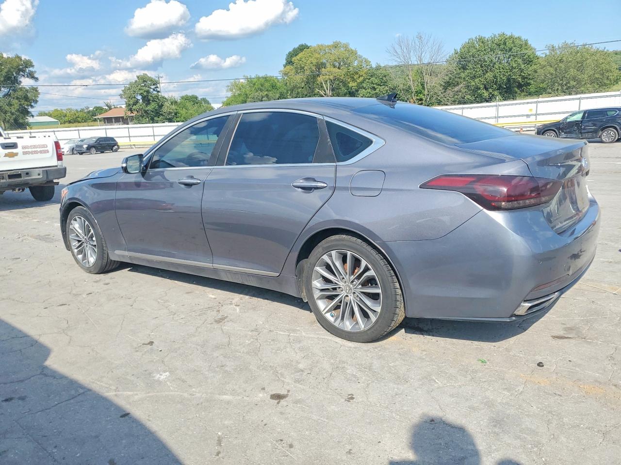 2015 Hyundai Genesis 3.8l Silver vin: KMHGN4JE5FU072780
